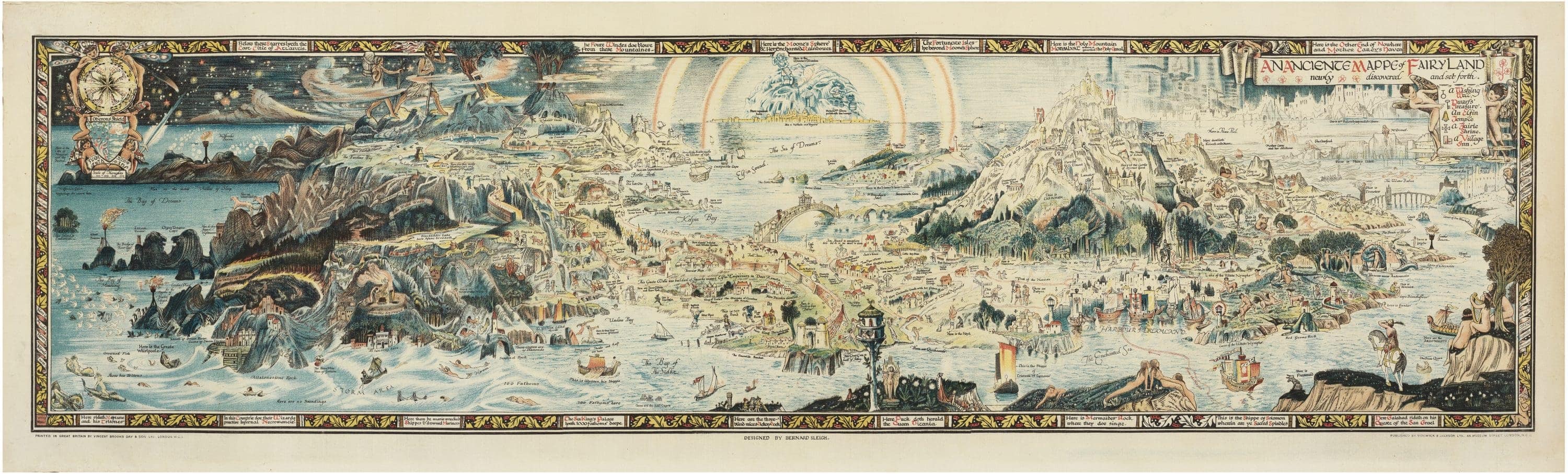 Ancient Map of Fairyland Full Print - PARCEL