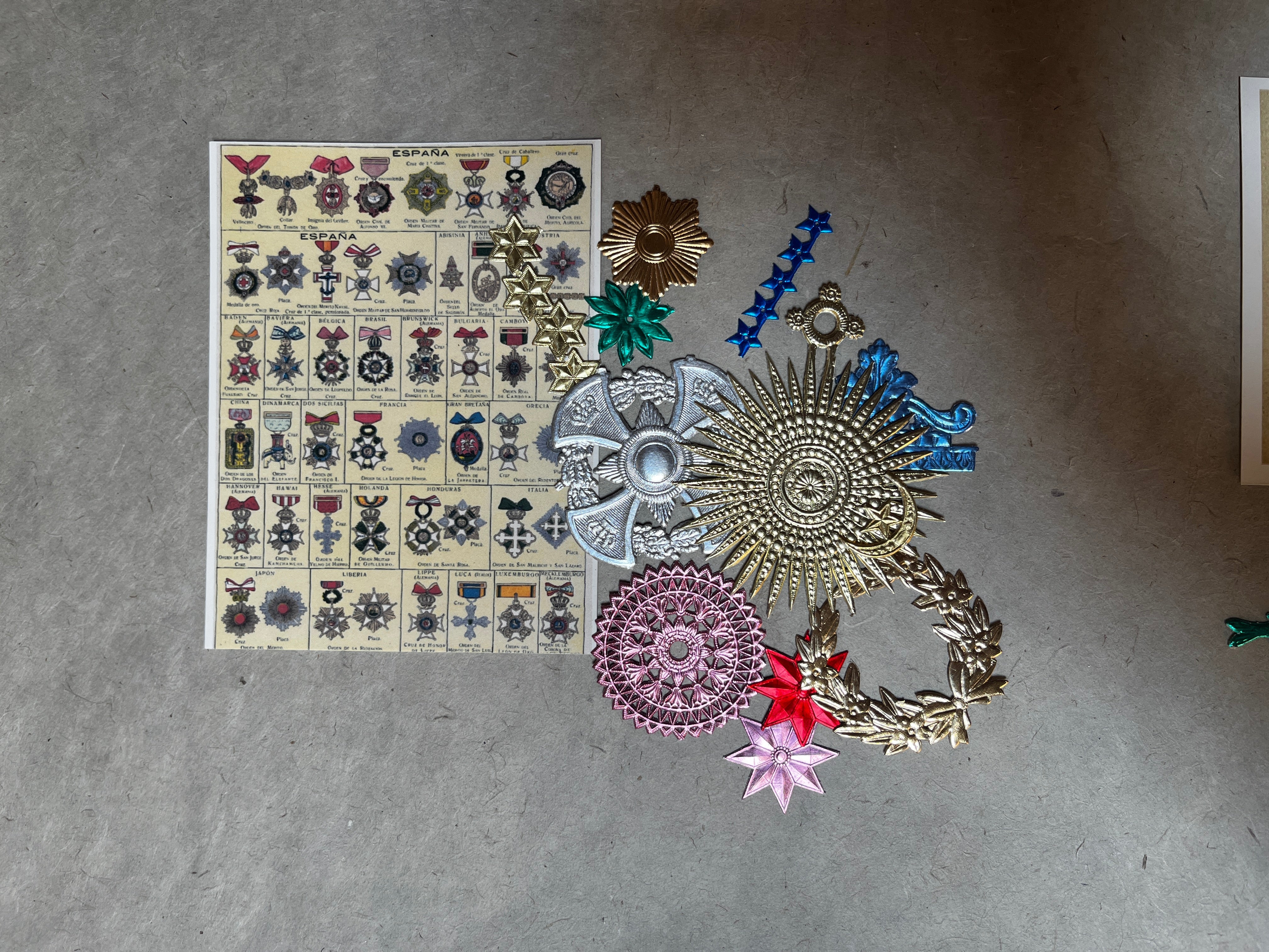 Rosette and Medallion Foil Embellishments