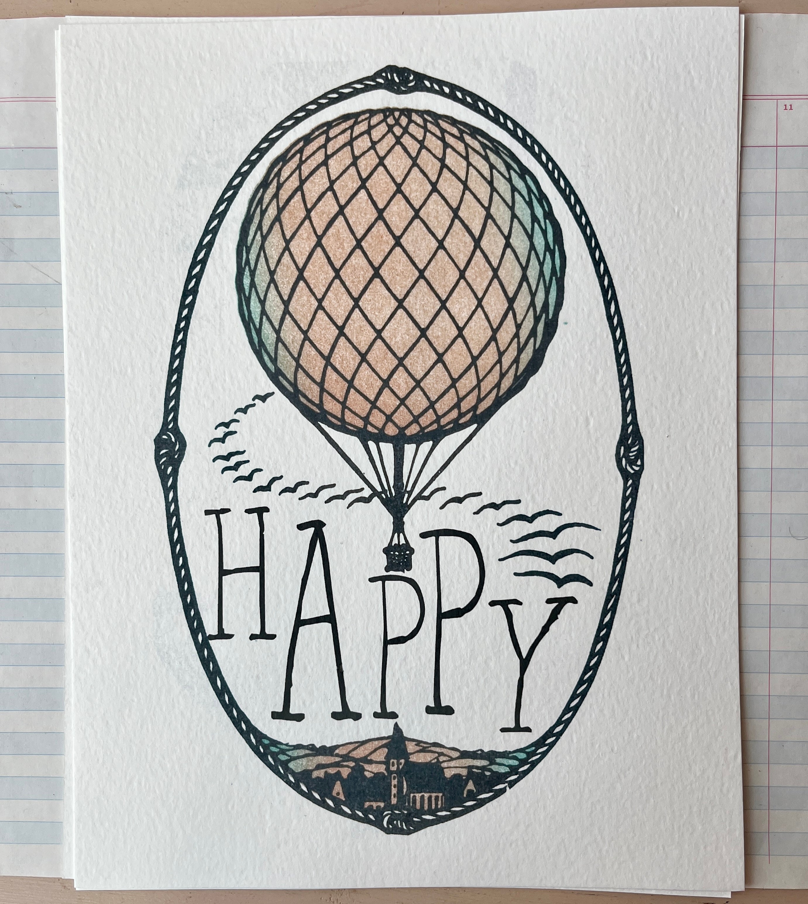Happy Balloon Art Print - PARCEL