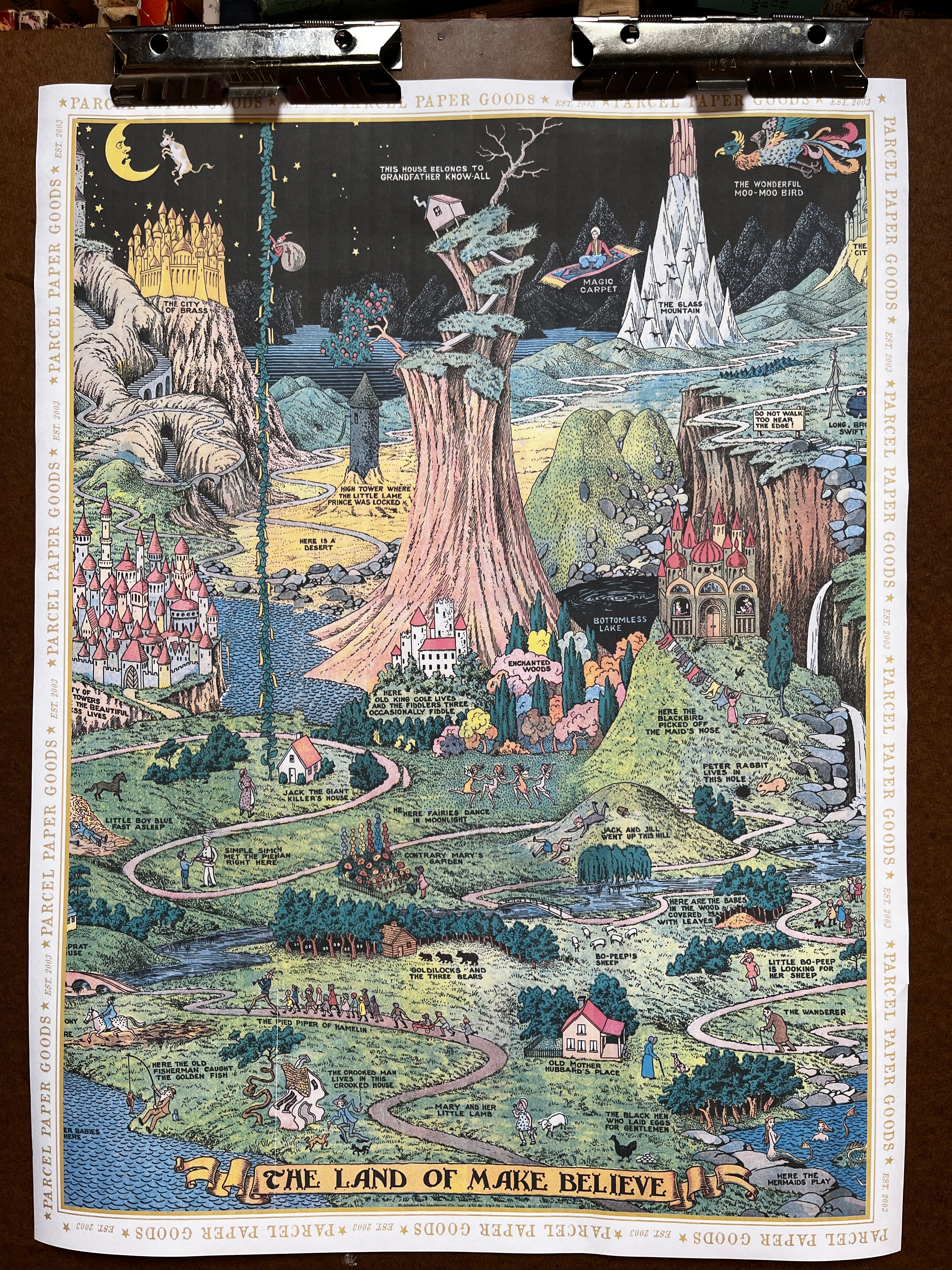 Parcel Artisan Wrapping Paper, Land of Make Believe Poster - PARCEL