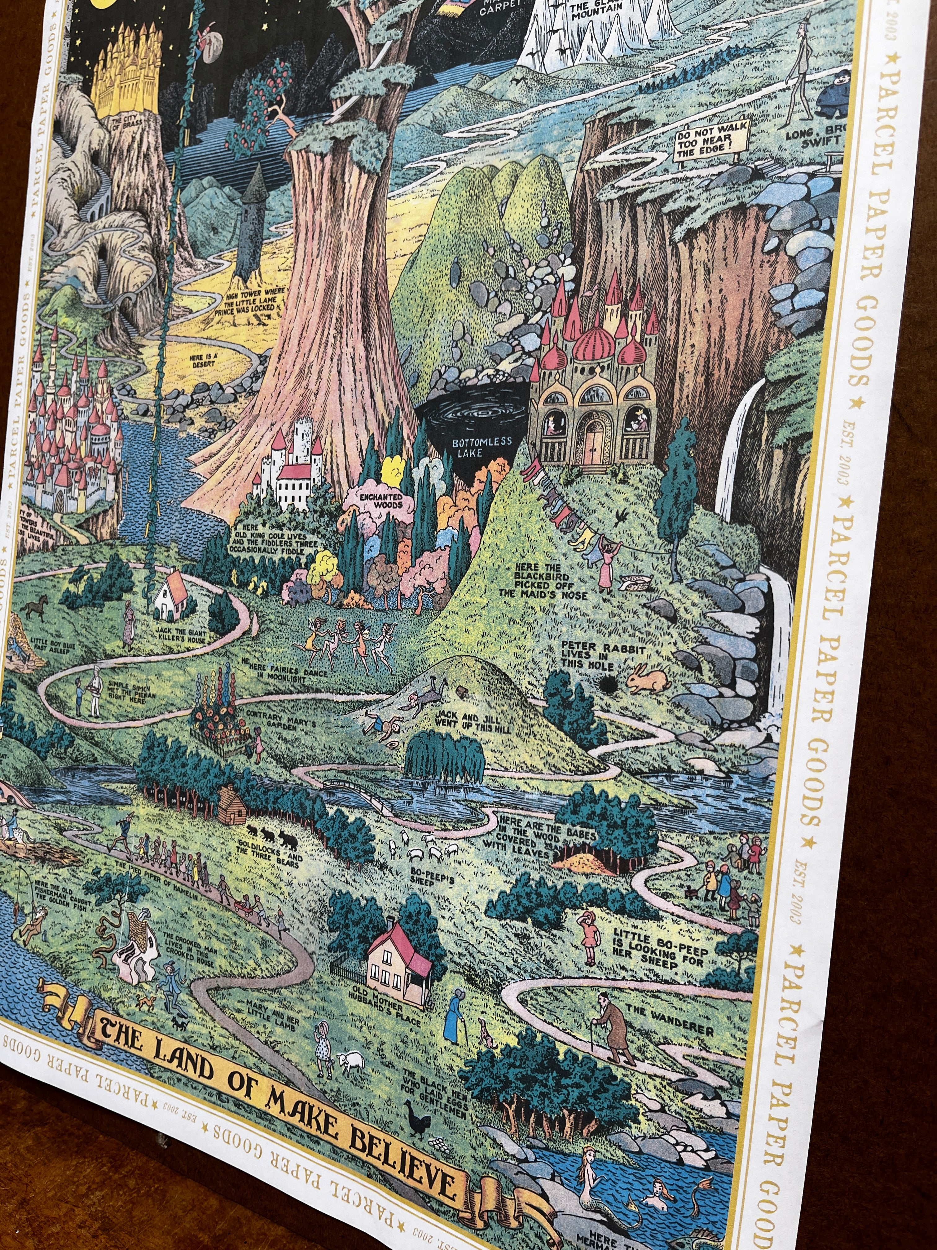 Parcel Artisan Wrapping Paper, Land of Make Believe Poster - PARCEL