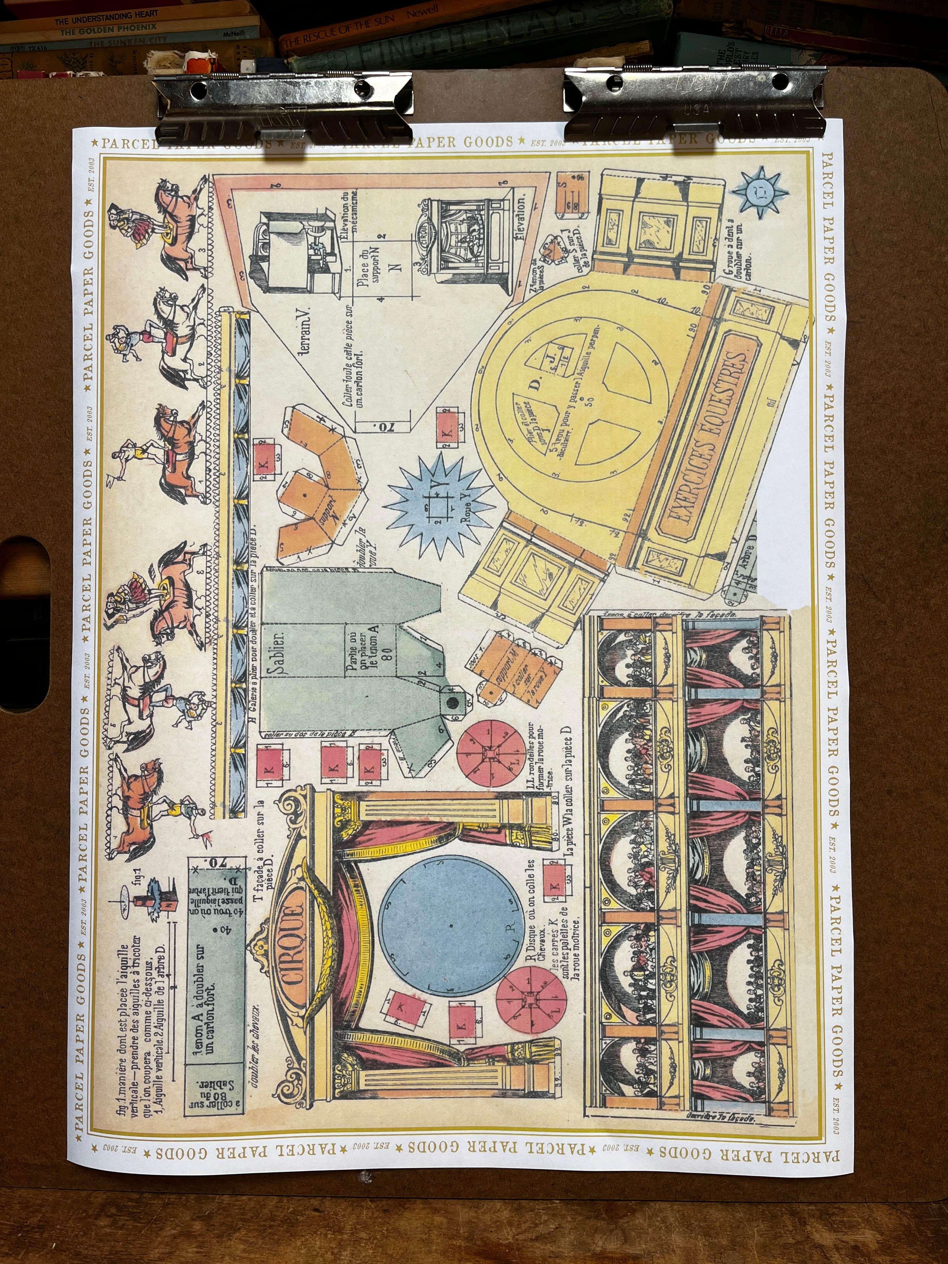 Parcel Artisan Wrapping Paper, Paper Theatre Plans - PARCEL