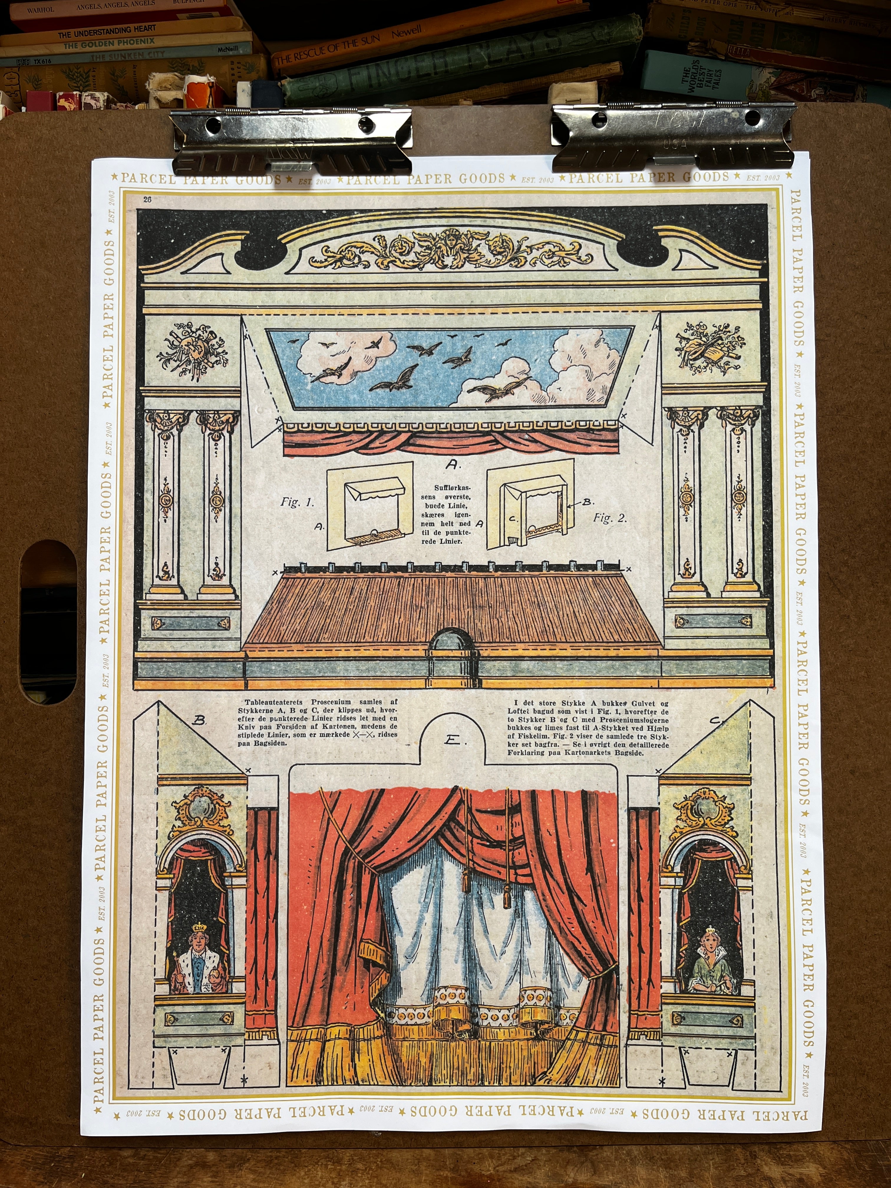 Parcel Artisan Wrapping Paper, Paper Theatre Plans - PARCEL