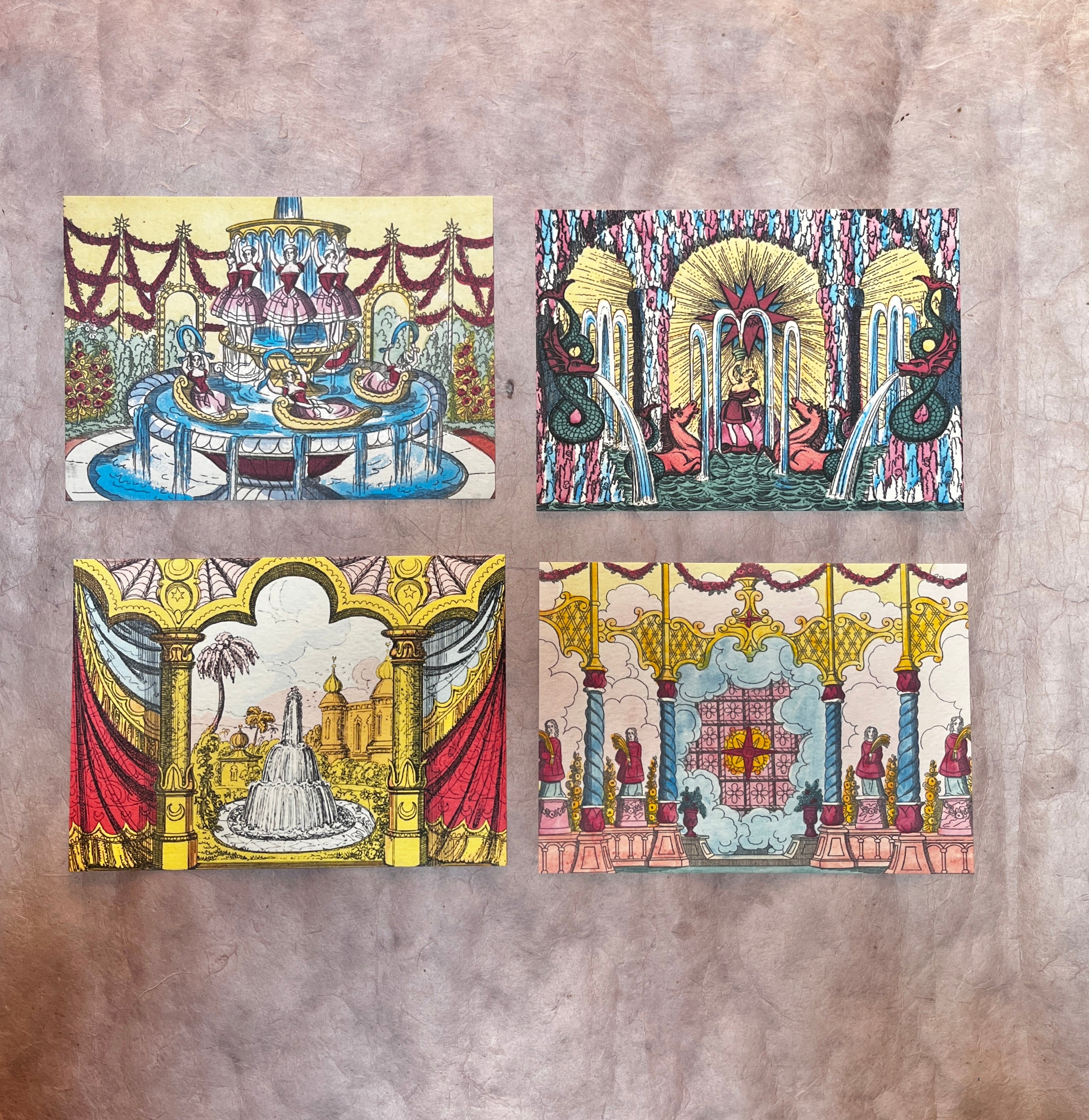 Paper Theatre Scenes Art Prints - PARCEL