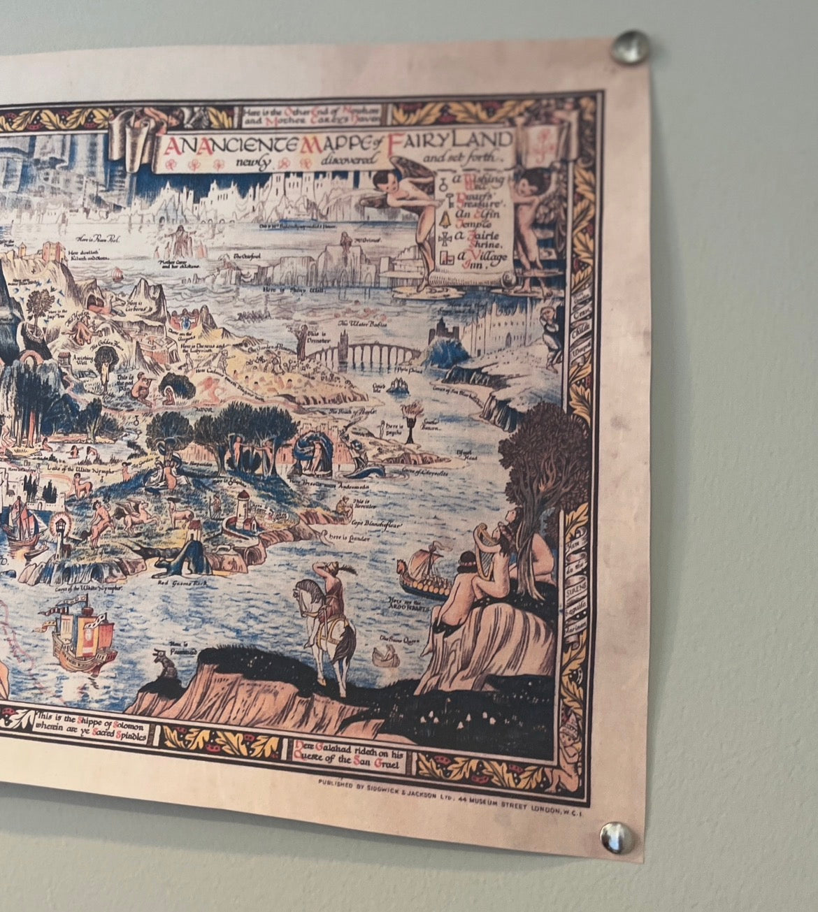 Ancient Map of Fairyland Full Print