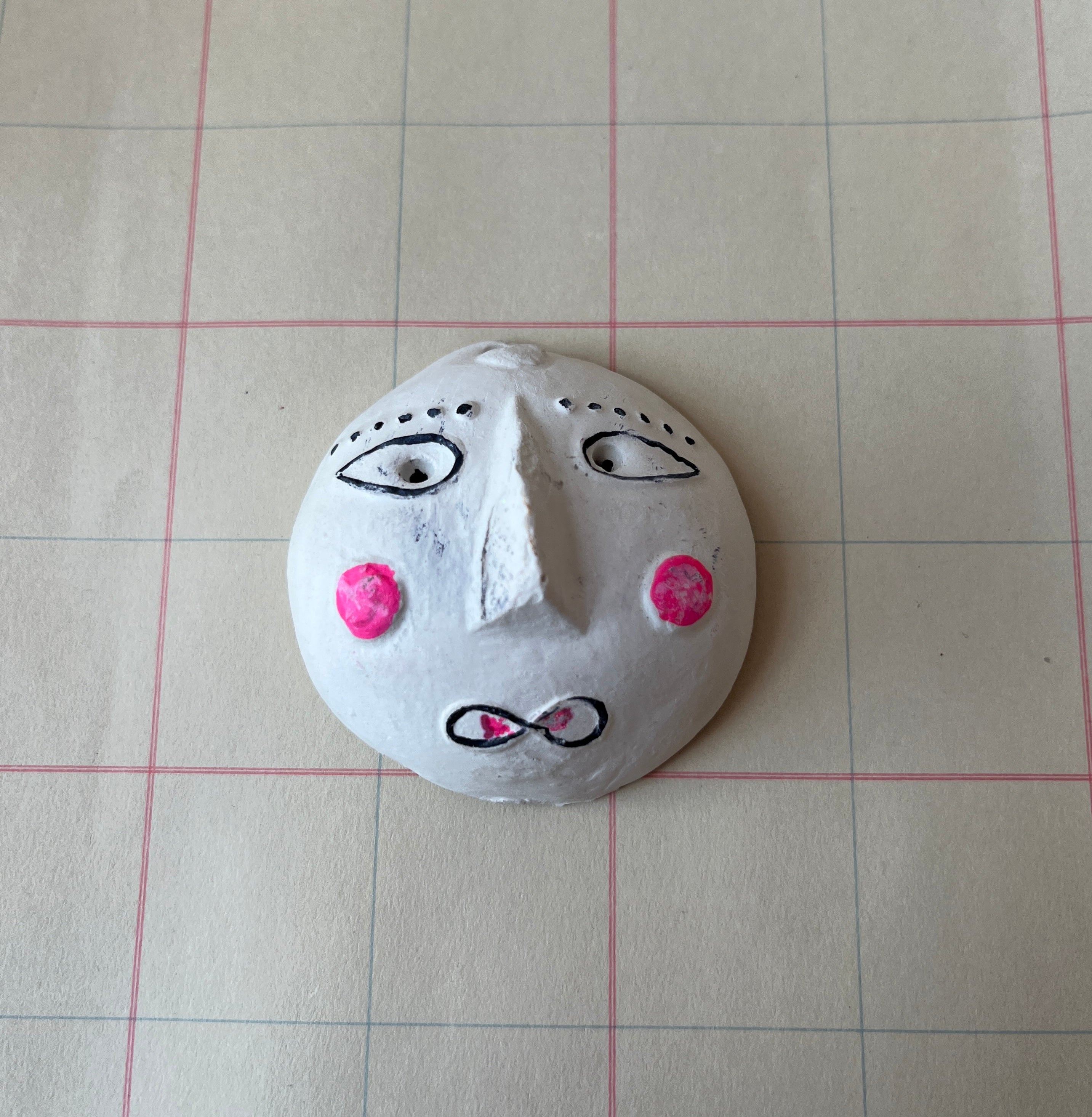 Puppet Face Plaster Wall Hanging - PARCEL
