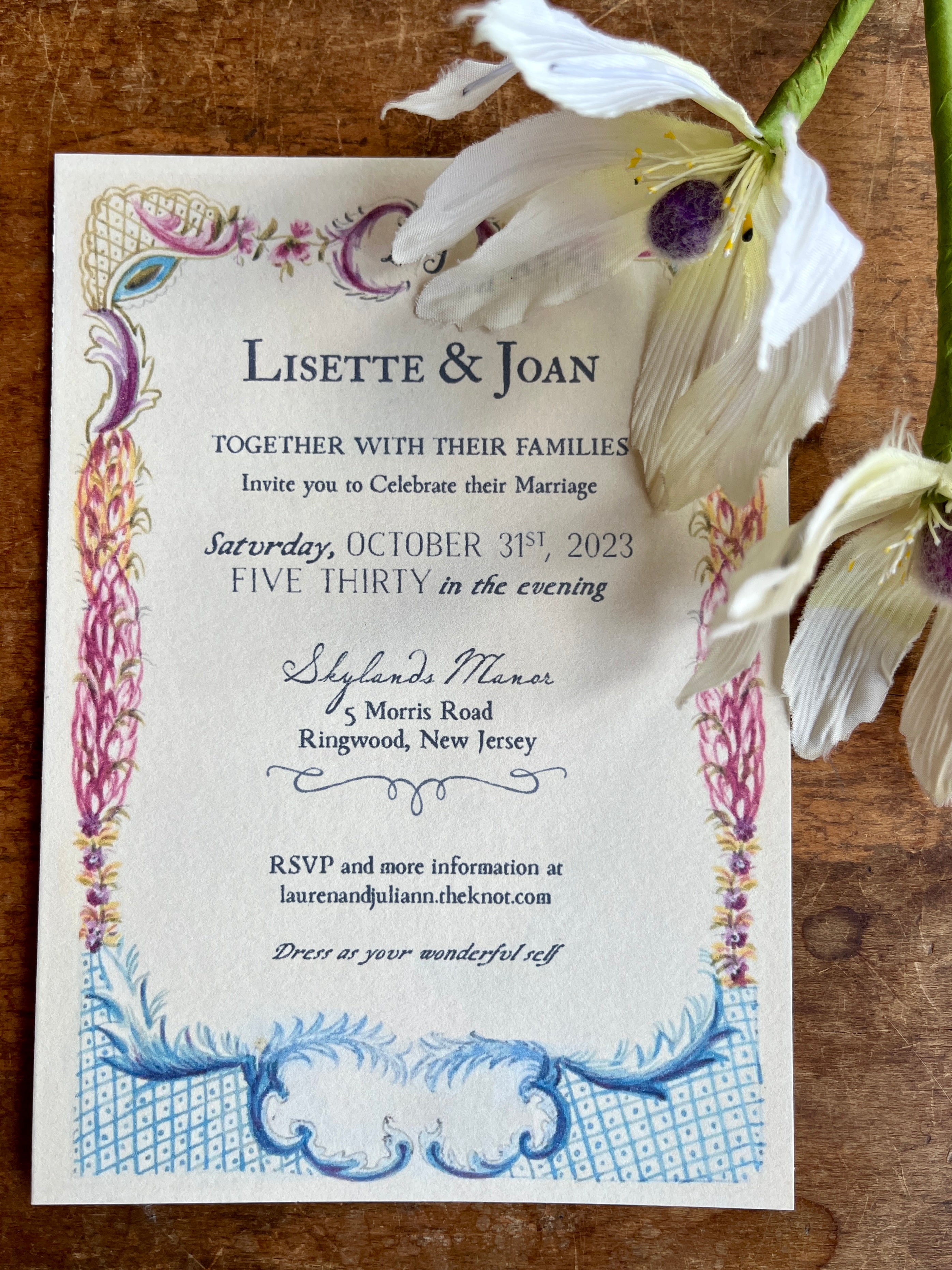 French Menu Invitation - PARCEL