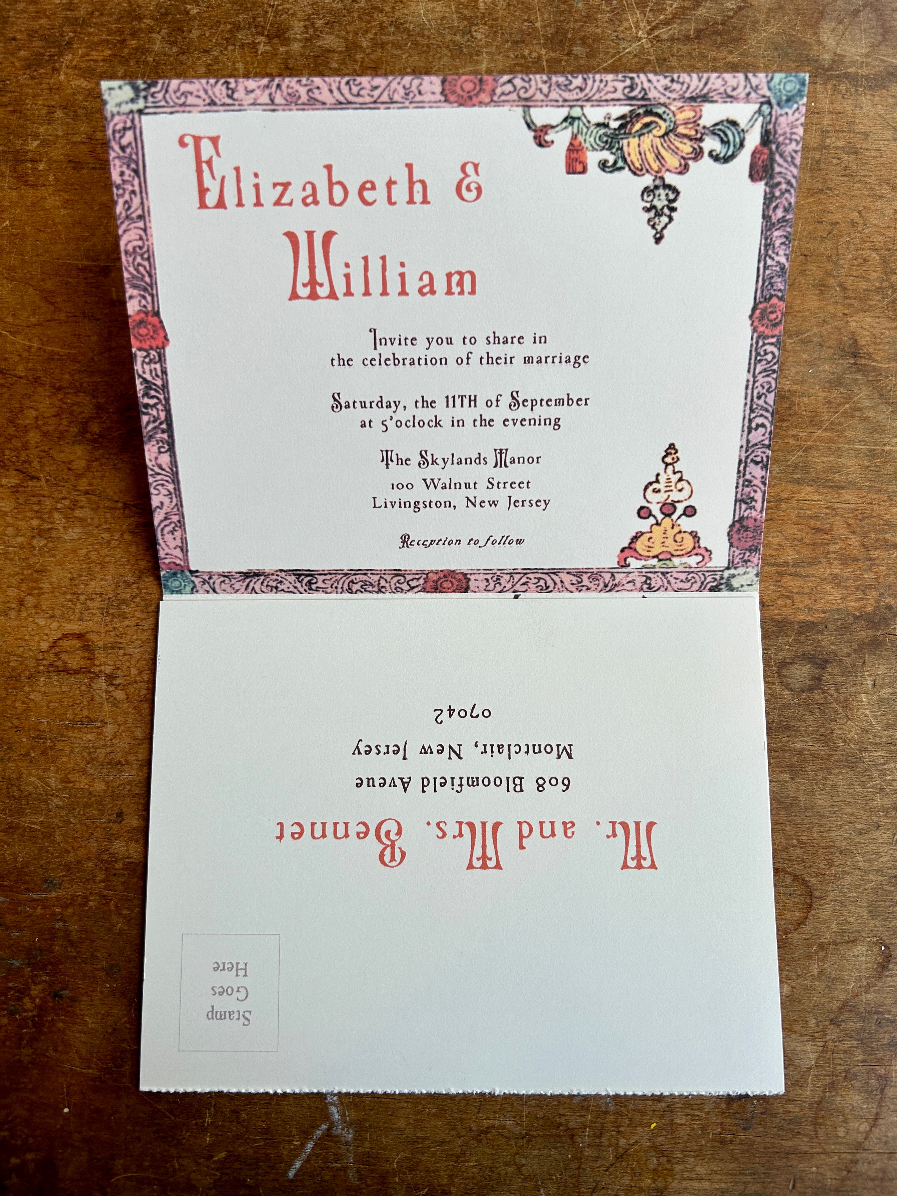 Renaissance Proclamation (trifold) Invitation - PARCEL