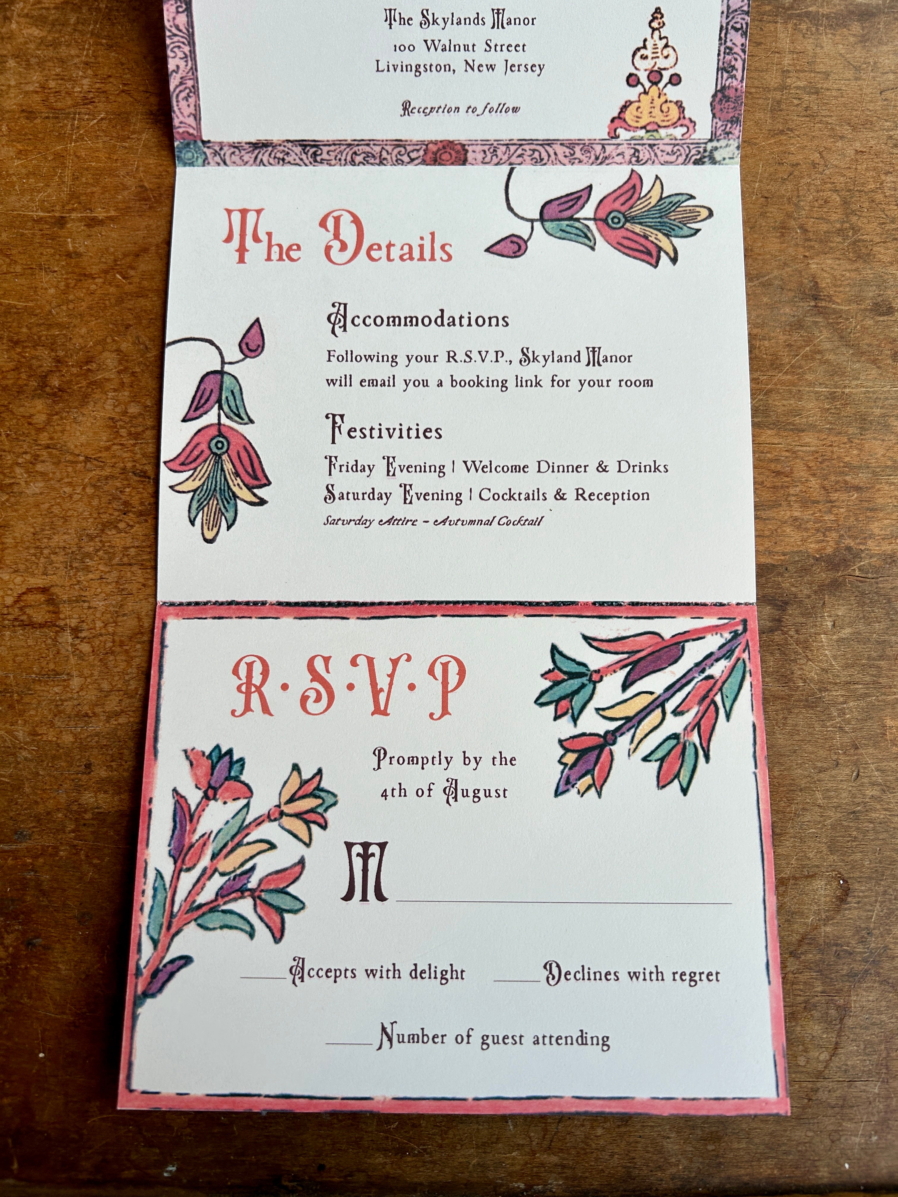 Renaissance Proclamation (trifold) Invitation - PARCEL