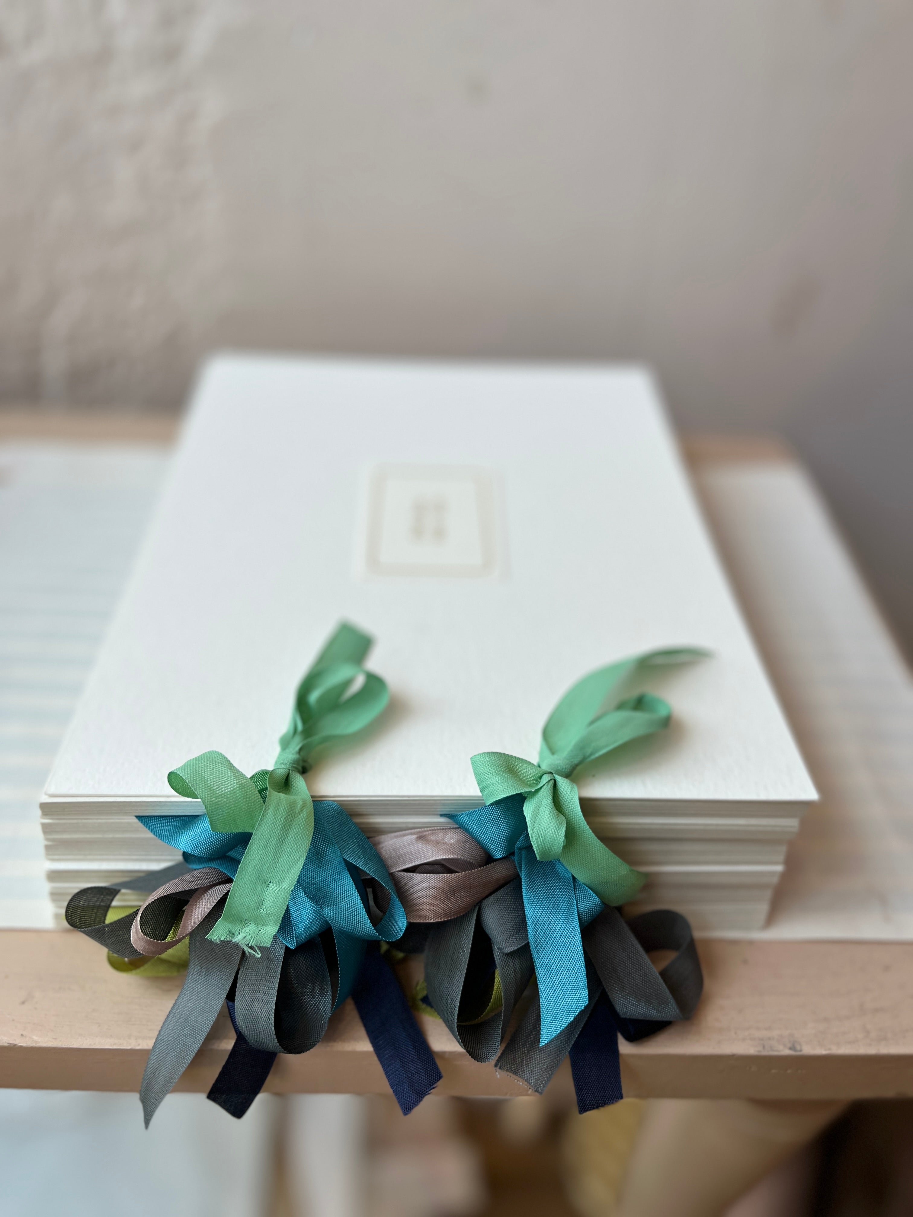 Handmade Ribboned Blank Book - PARCEL