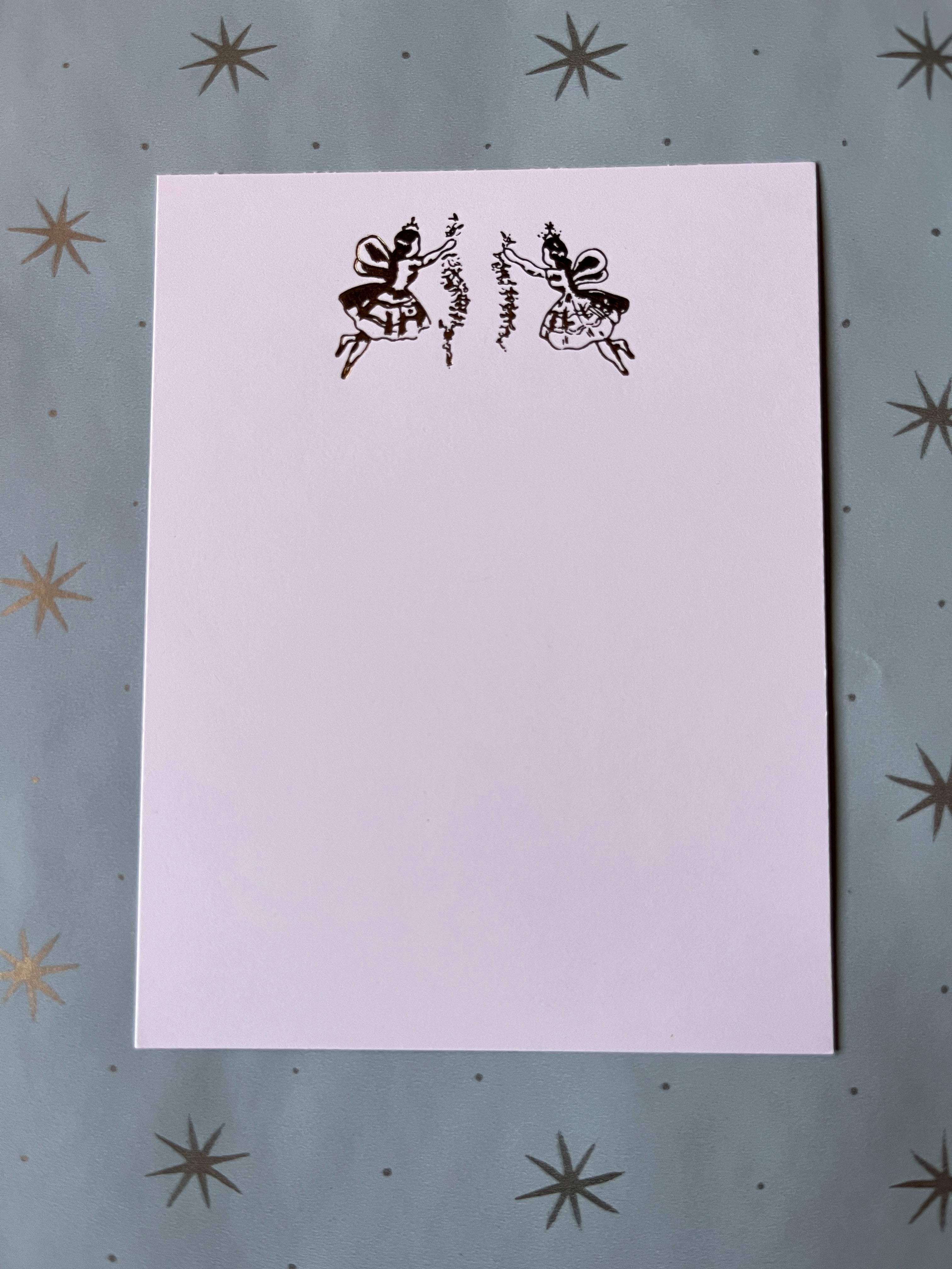 Foil-Pressed Flitter Fairies Notecards - PARCEL