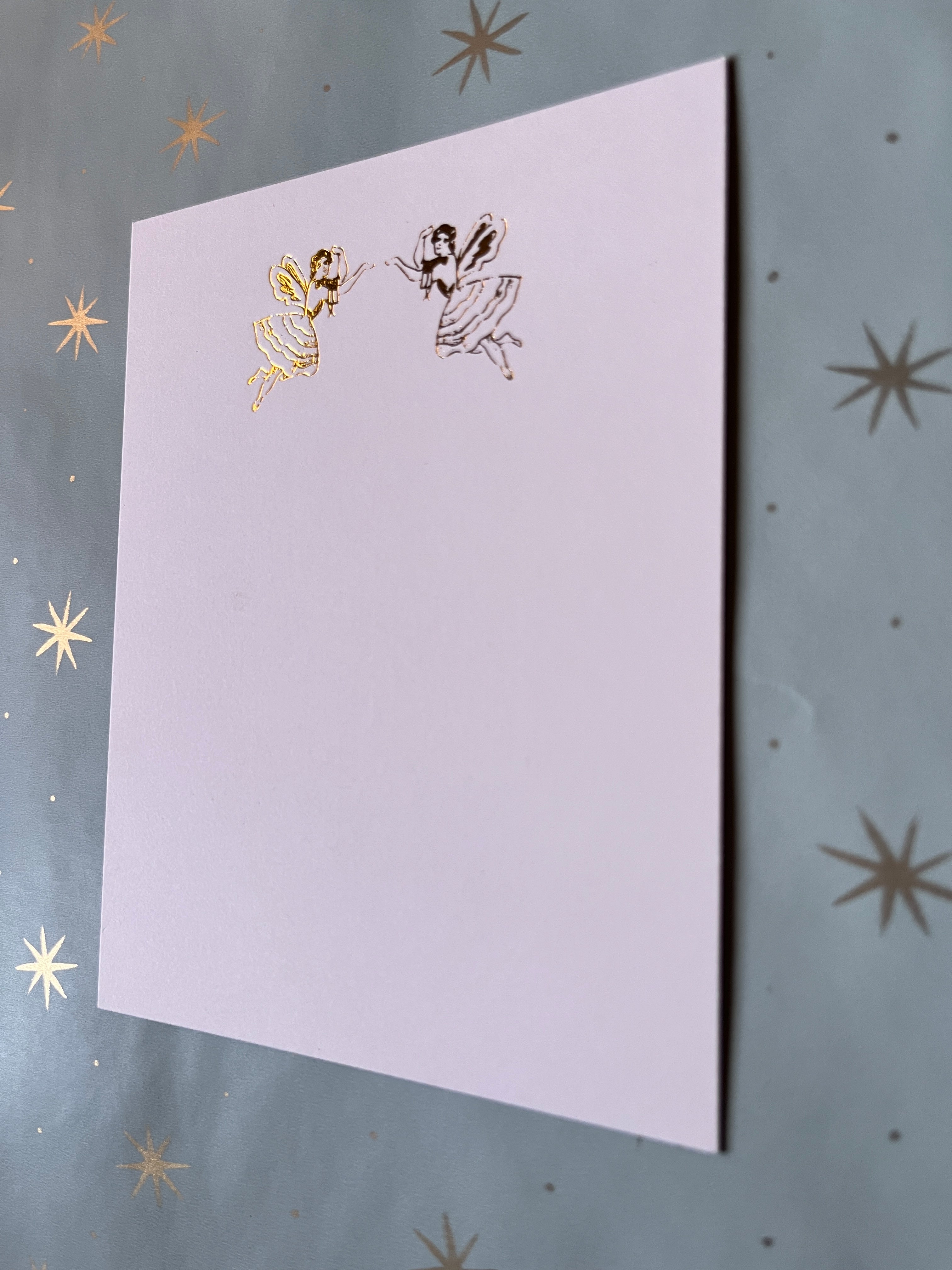Foil-pressed Flying Fairies Notecards - PARCEL