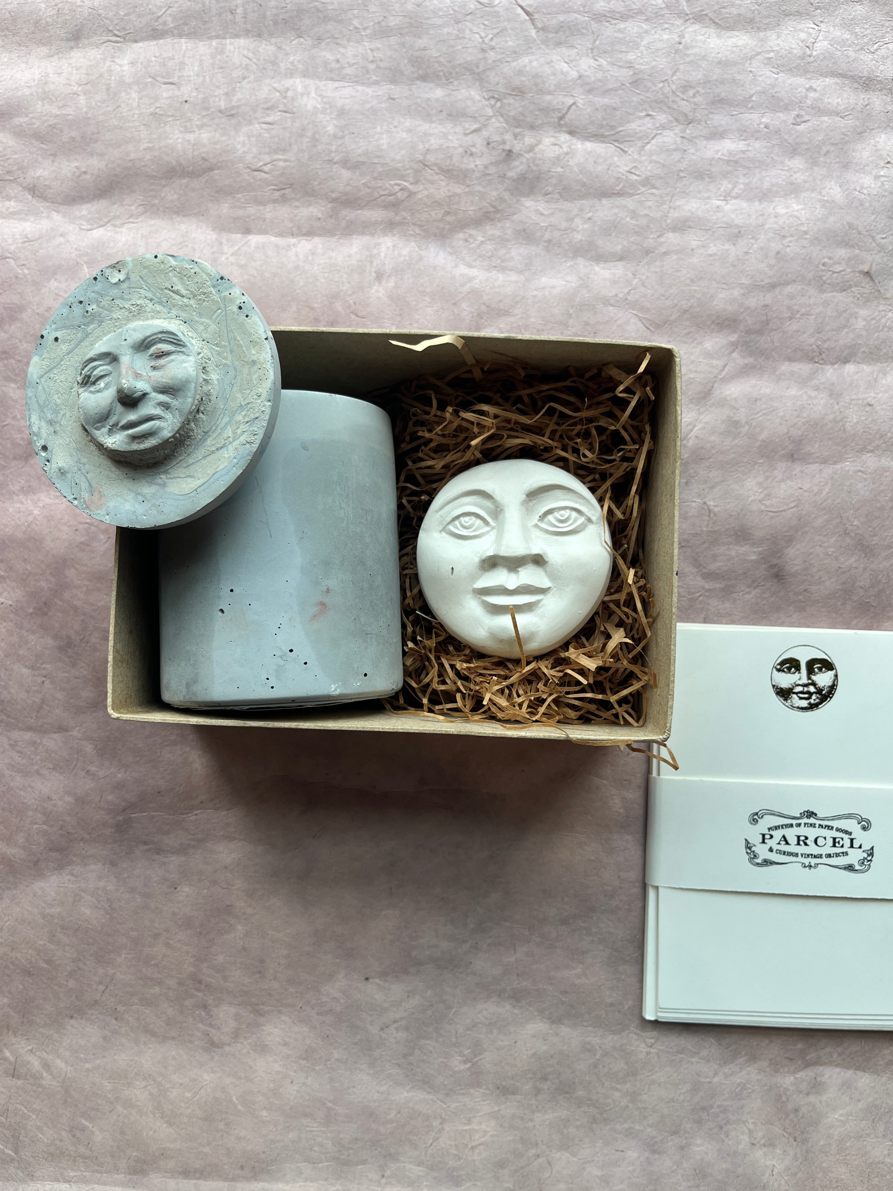 Parcel Olfactory Concrete Candle and Token GIft Set - PARCEL