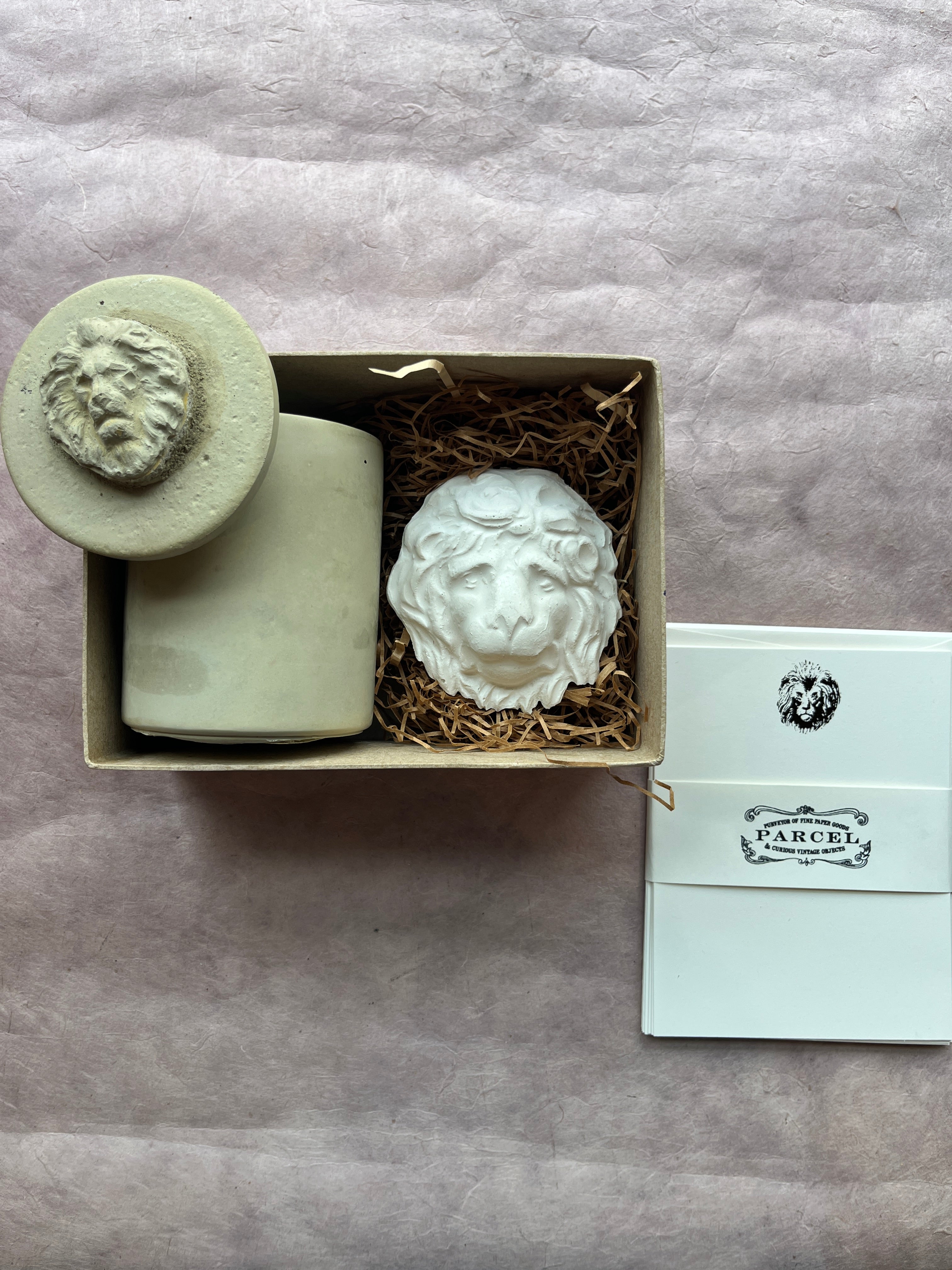 Parcel Olfactory Concrete Candle and Token GIft Set - PARCEL