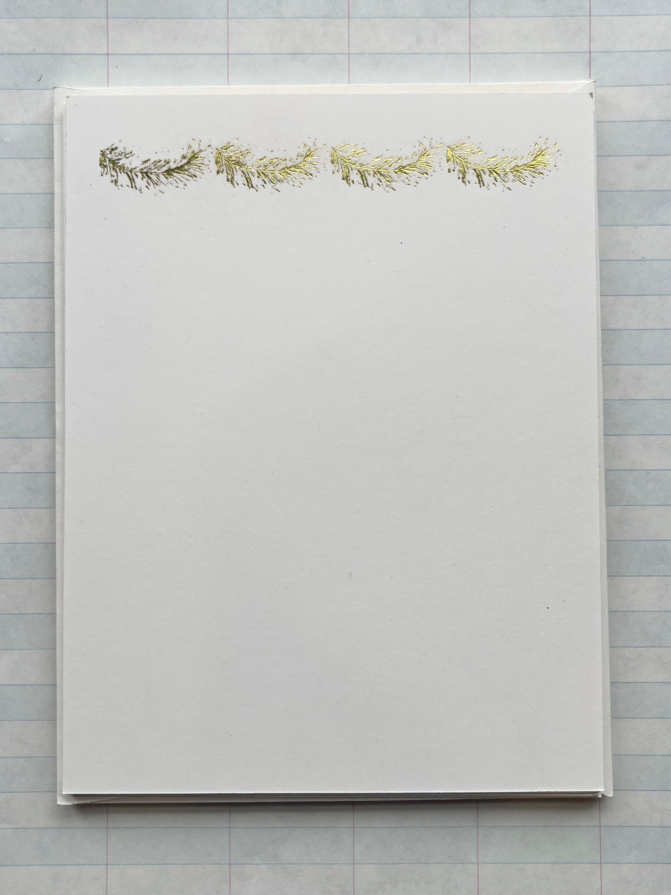 Pine Garland Pressed Stationery - PARCEL