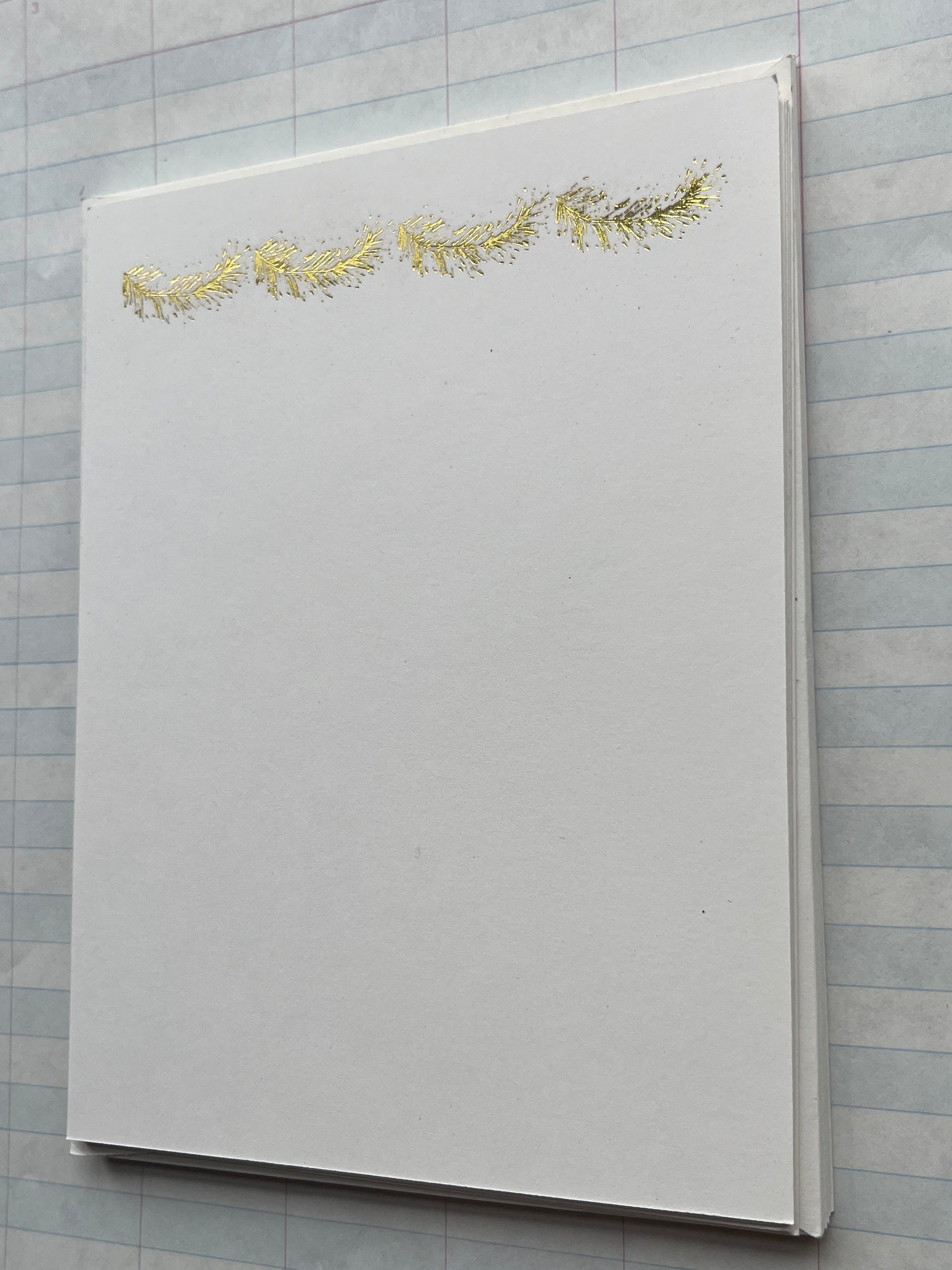 Pine Garland Pressed Stationery - PARCEL