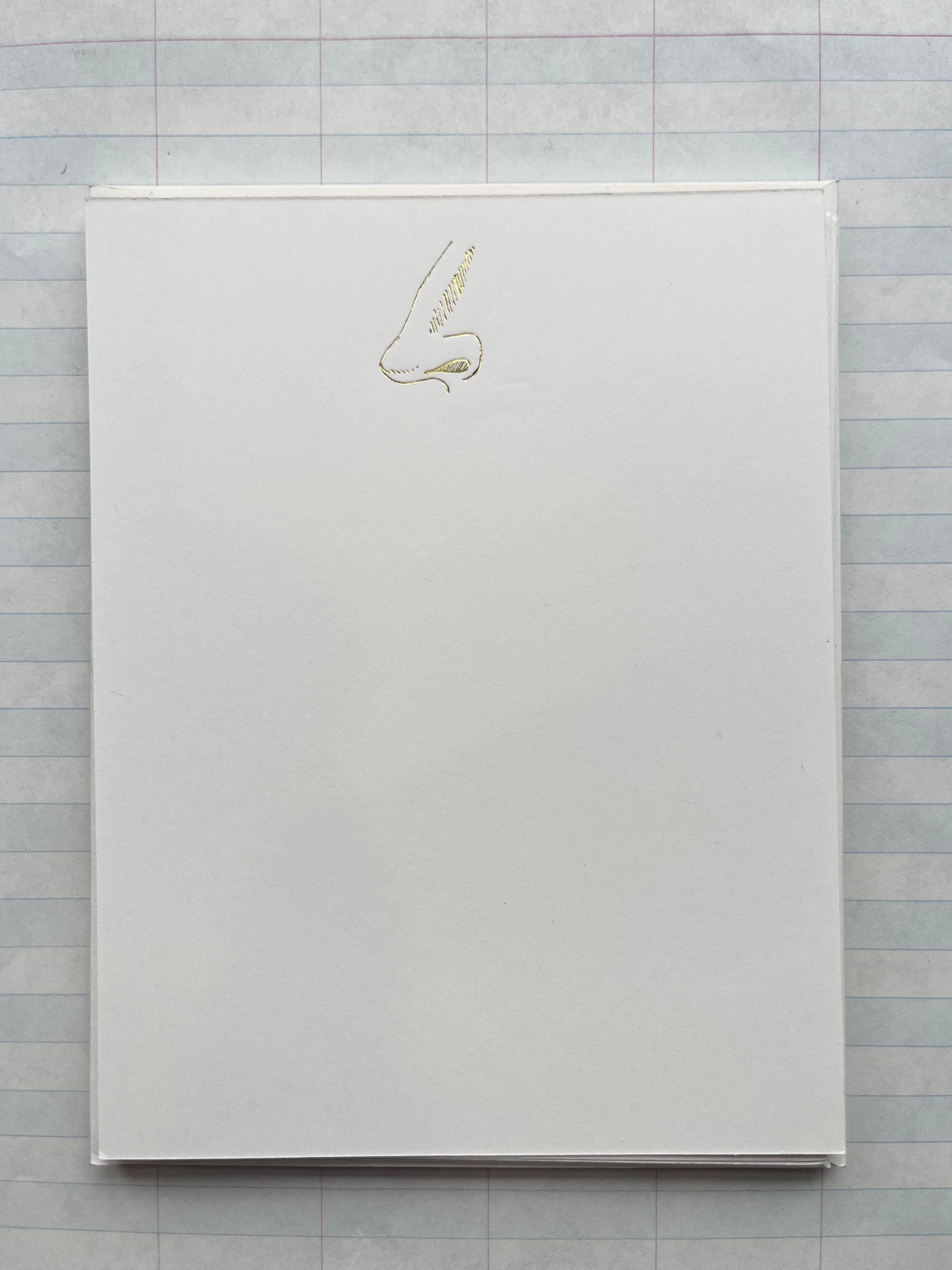 Nose Foil Pressed Stationery - PARCEL