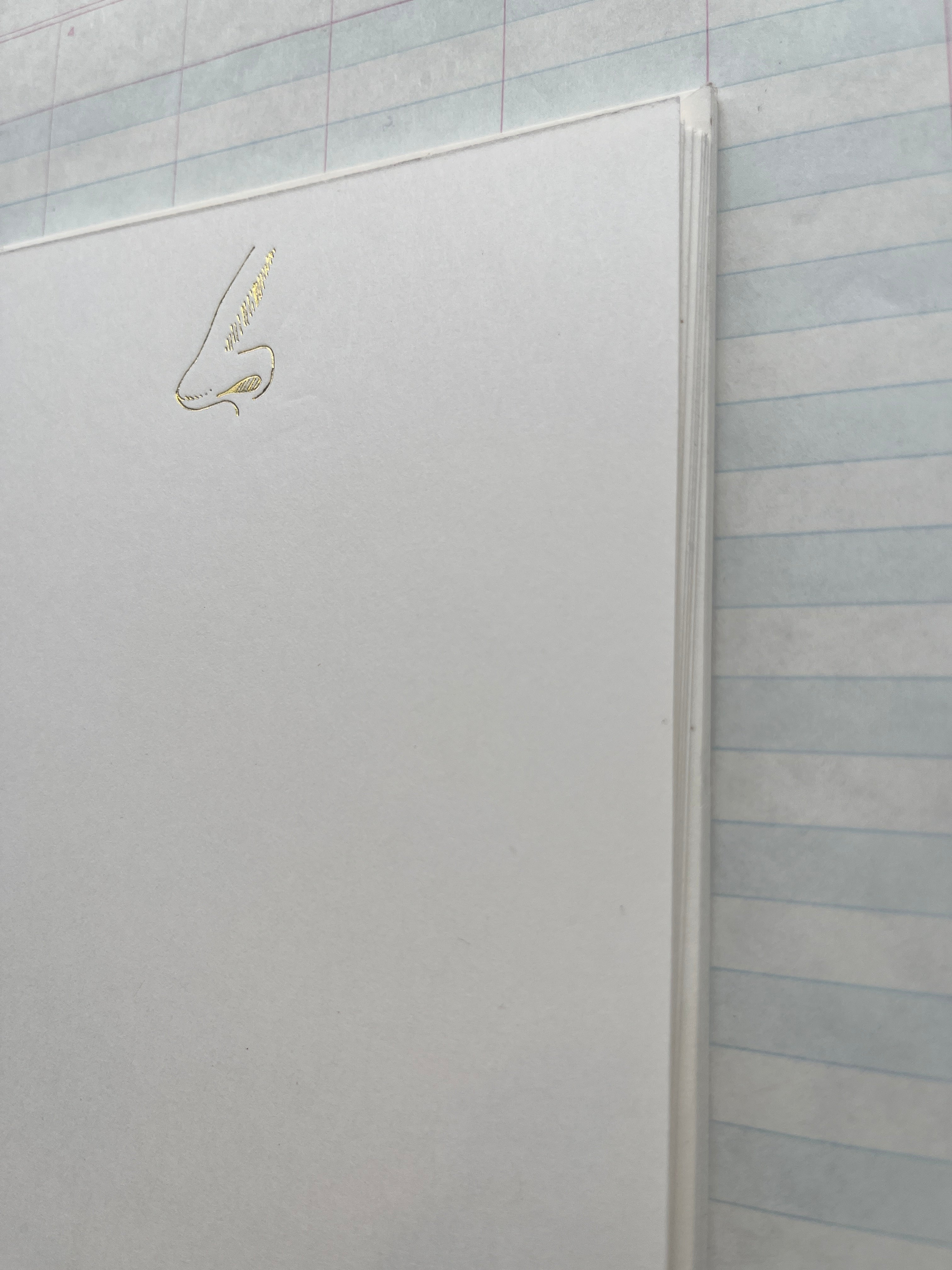 Nose Foil Pressed Stationery - PARCEL