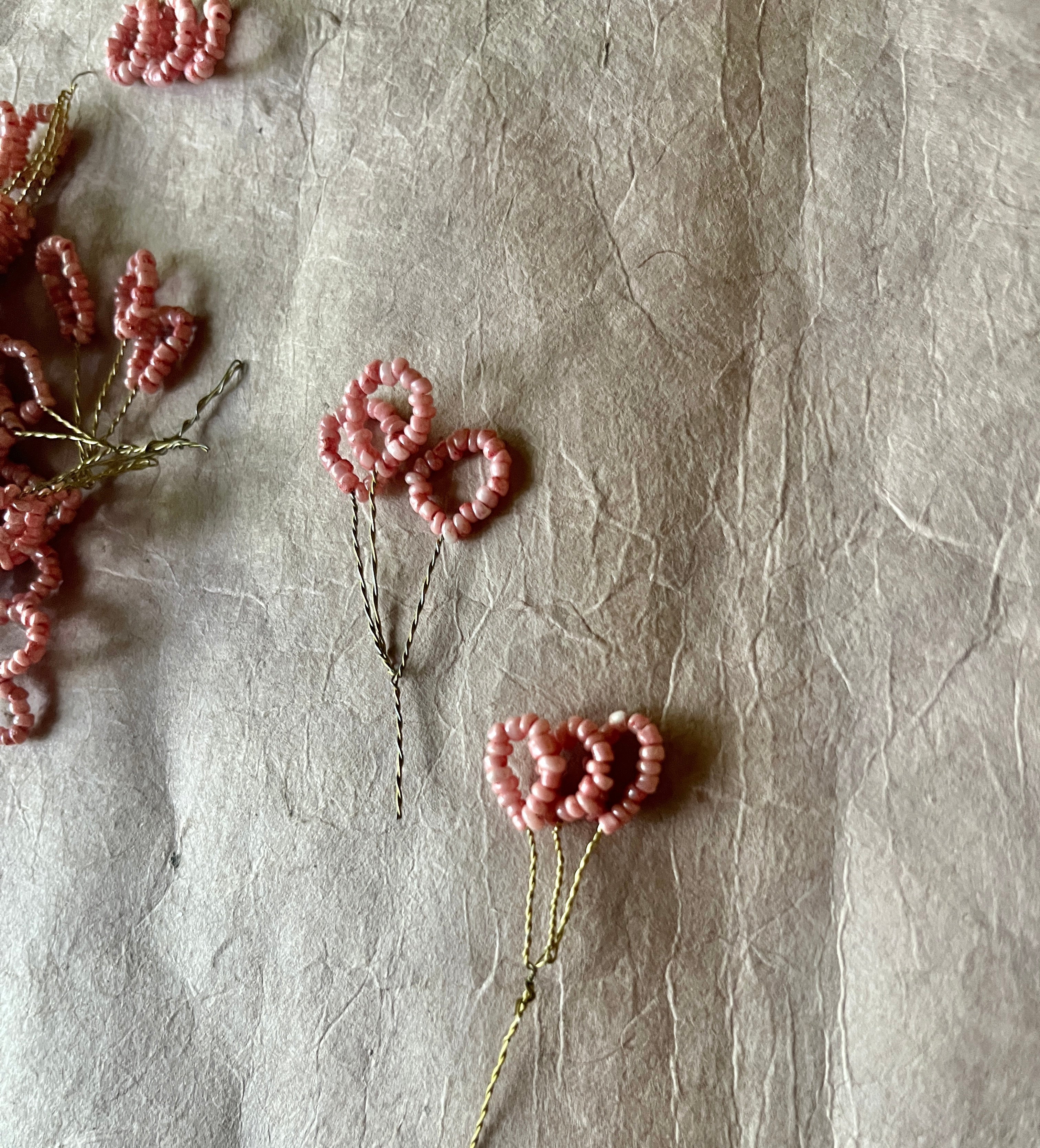 Vintage Bitty Beaded Leaves - PARCEL