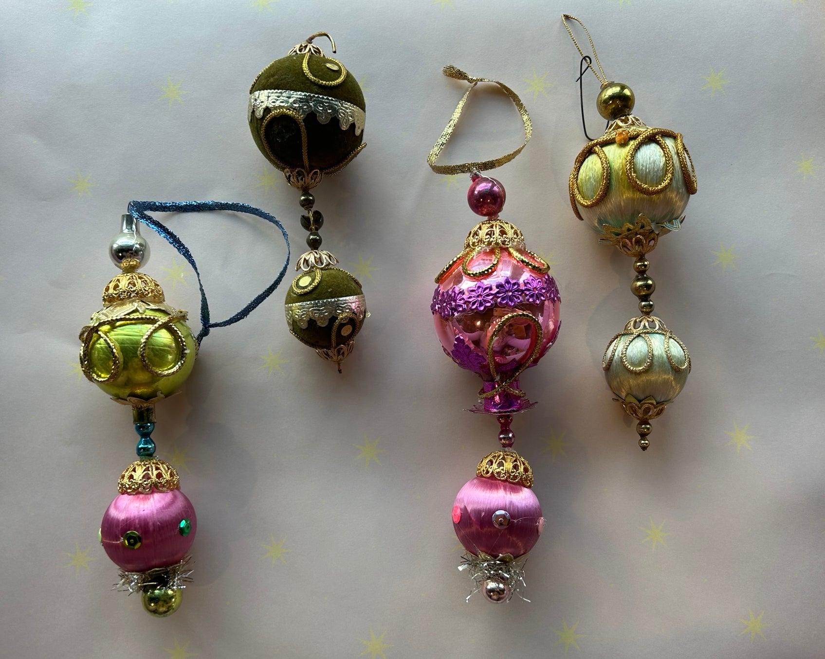 Double Drop Handmade Ornaments - PARCEL