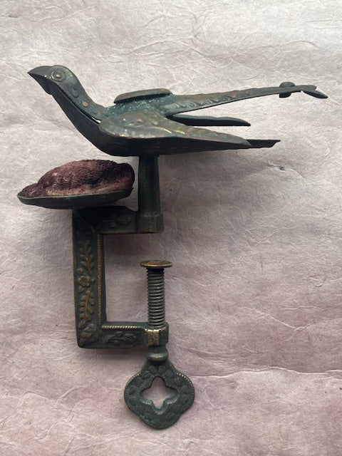 Victorian Bird Pin Cushion Sewing Tool - PARCEL