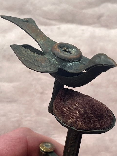 Victorian Bird Pin Cushion Sewing Tool - PARCEL