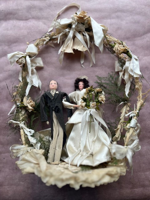 Unique Vintage Crepe Paper Cake Topper - PARCEL