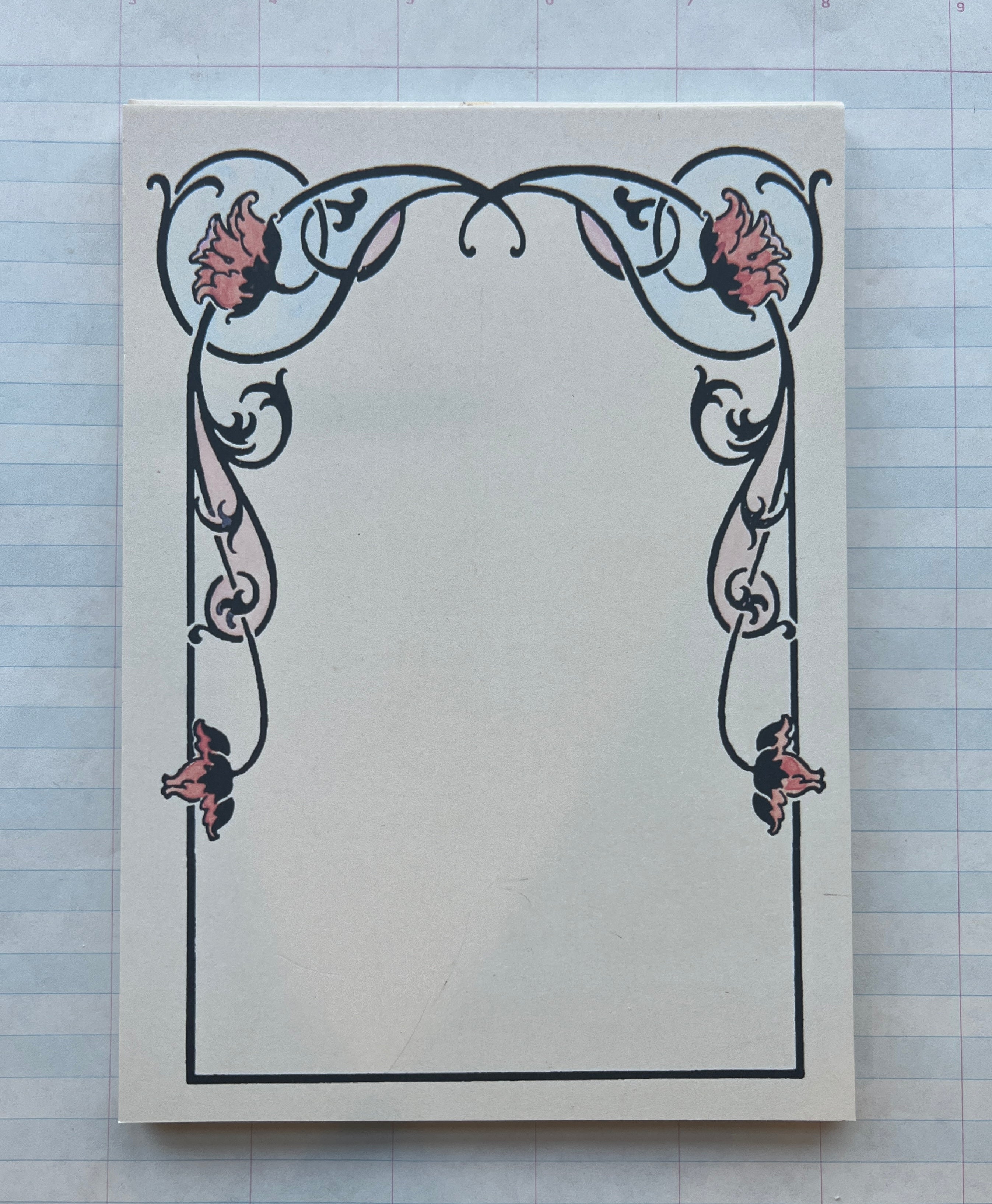 Nouveau Floral Frames Stationery Set - PARCEL