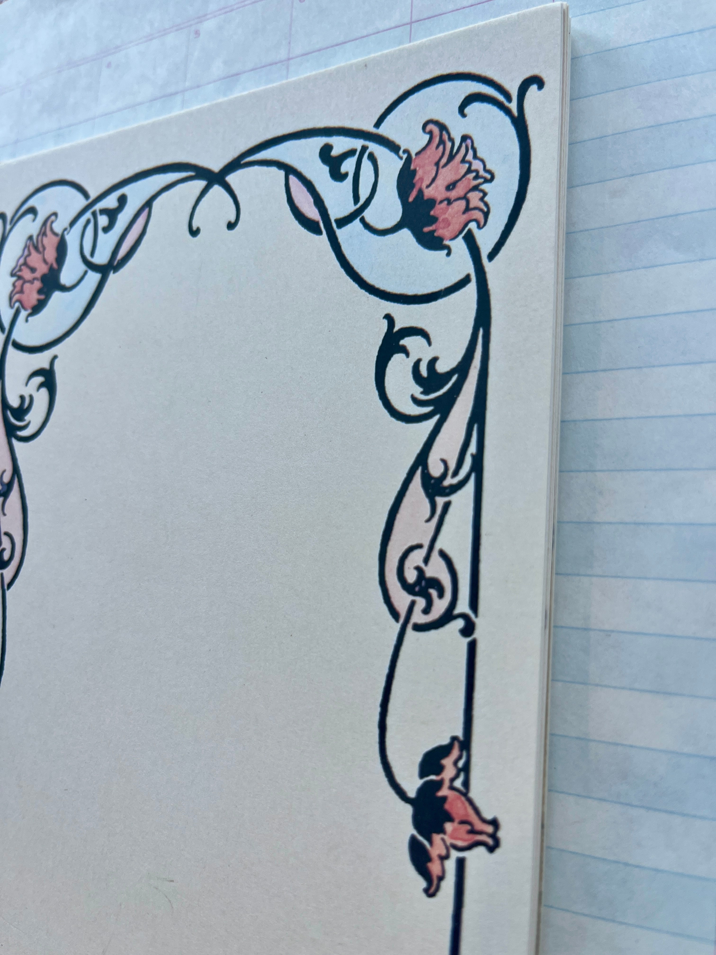 Nouveau Floral Frames Stationery Set - PARCEL