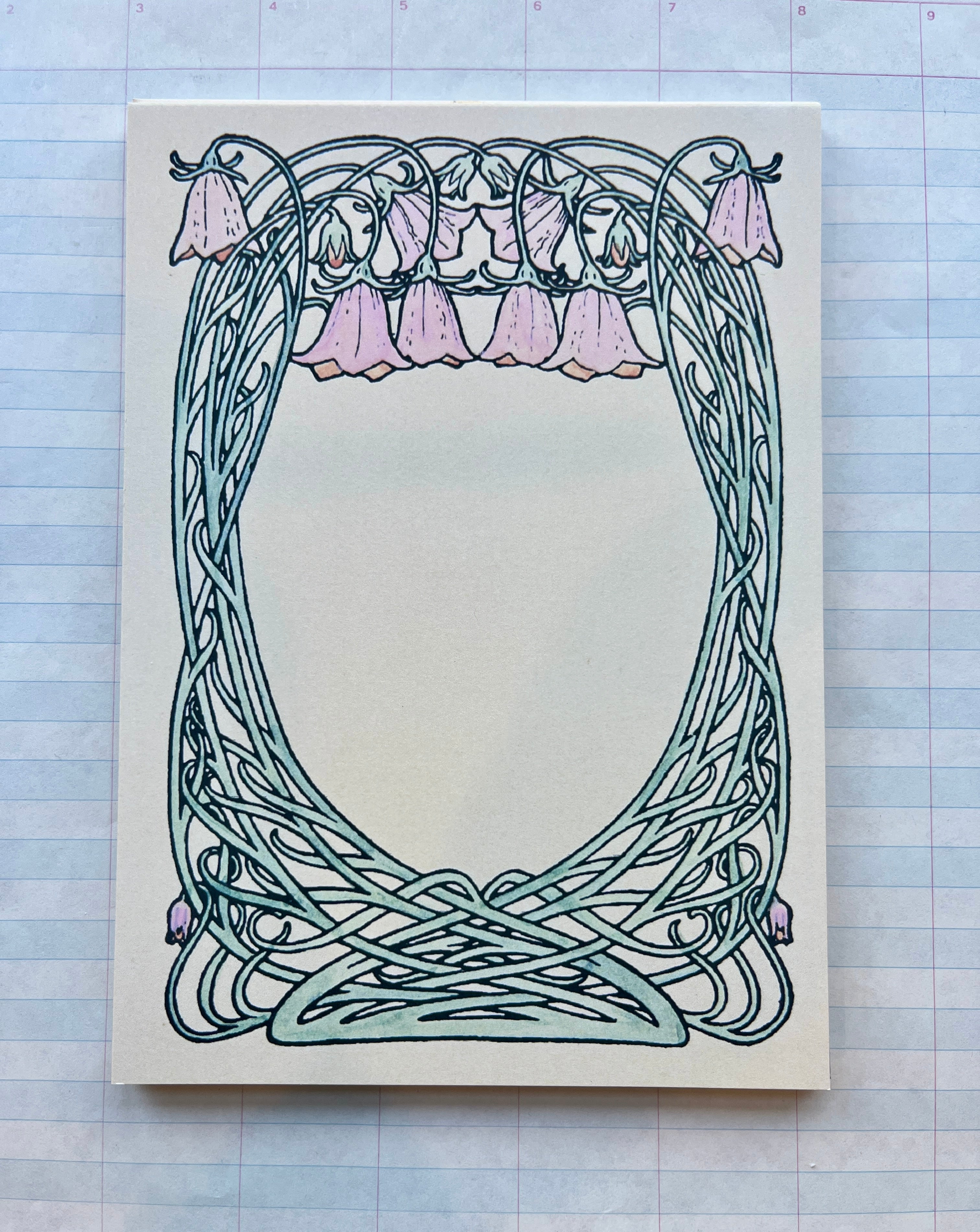 Nouveau Floral Frames Stationery Set - PARCEL