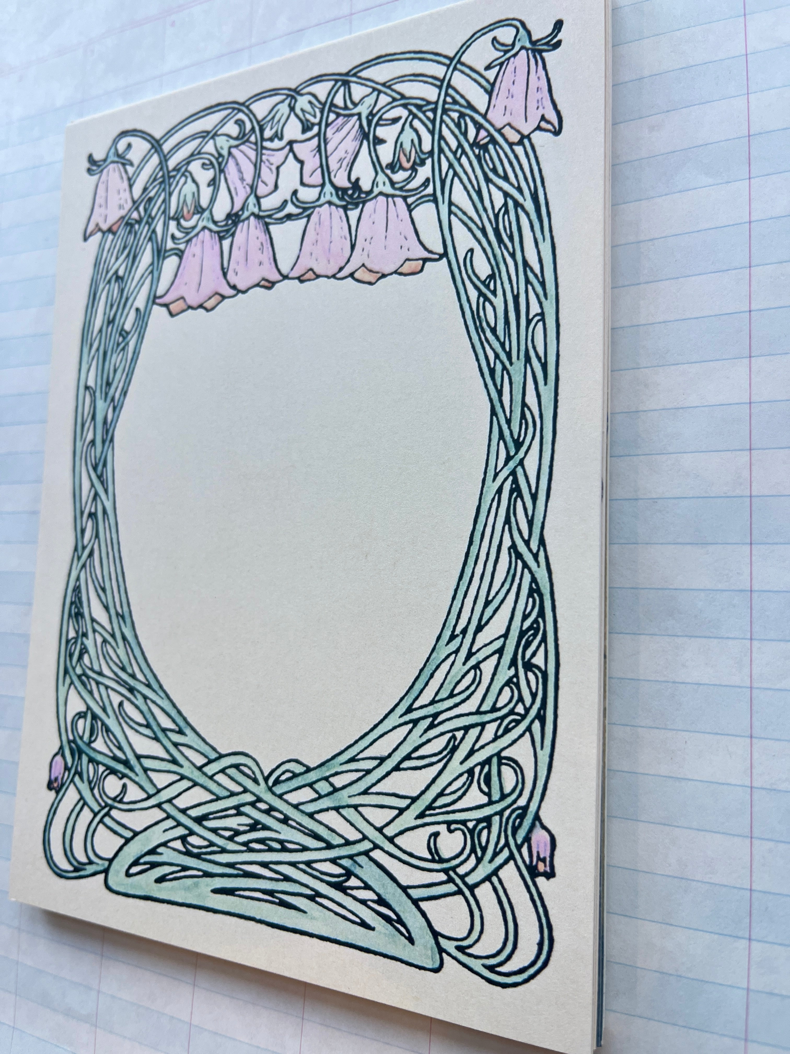 Nouveau Floral Frames Stationery Set - PARCEL