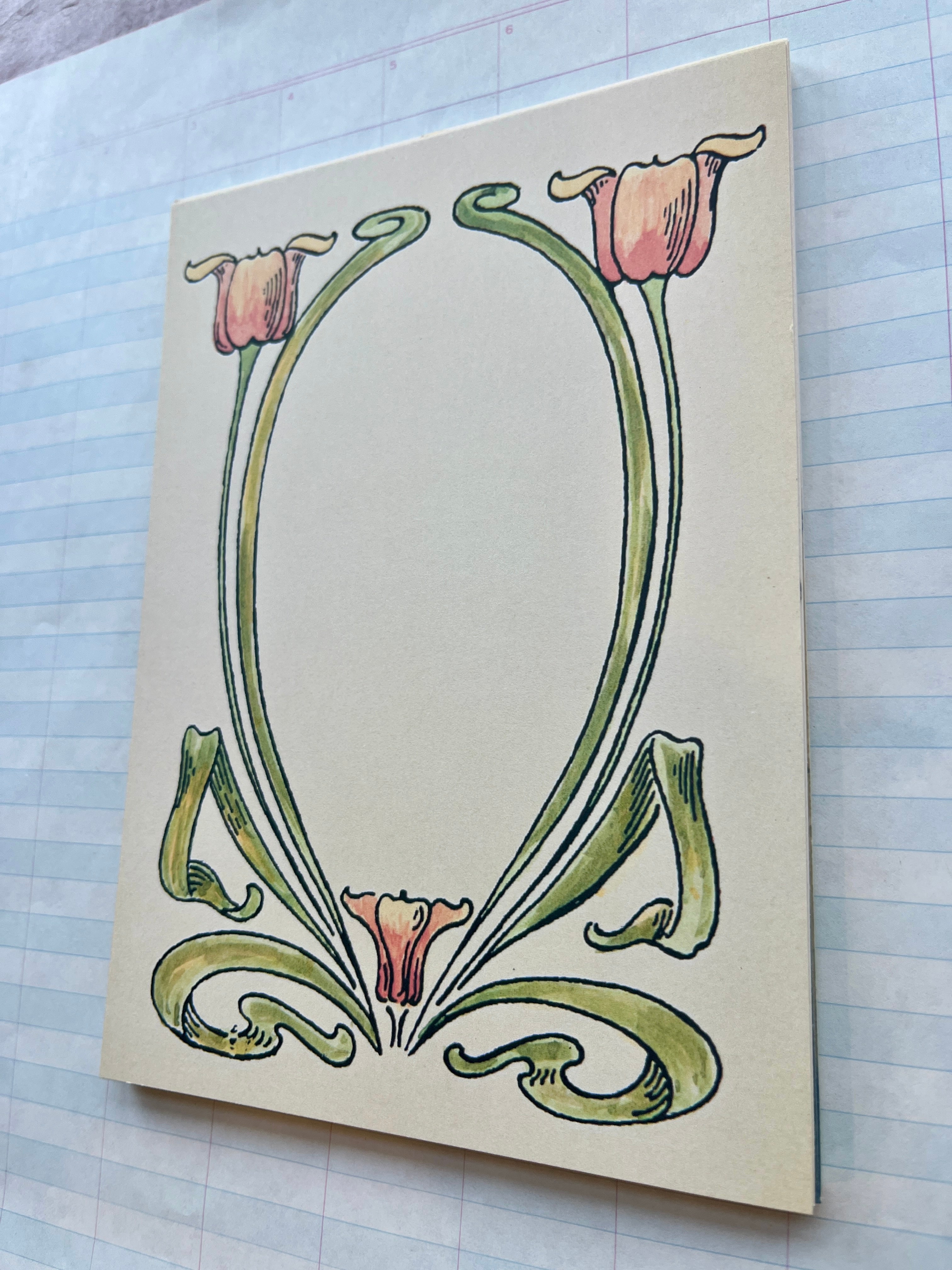 Nouveau Floral Frames Stationery Set - PARCEL