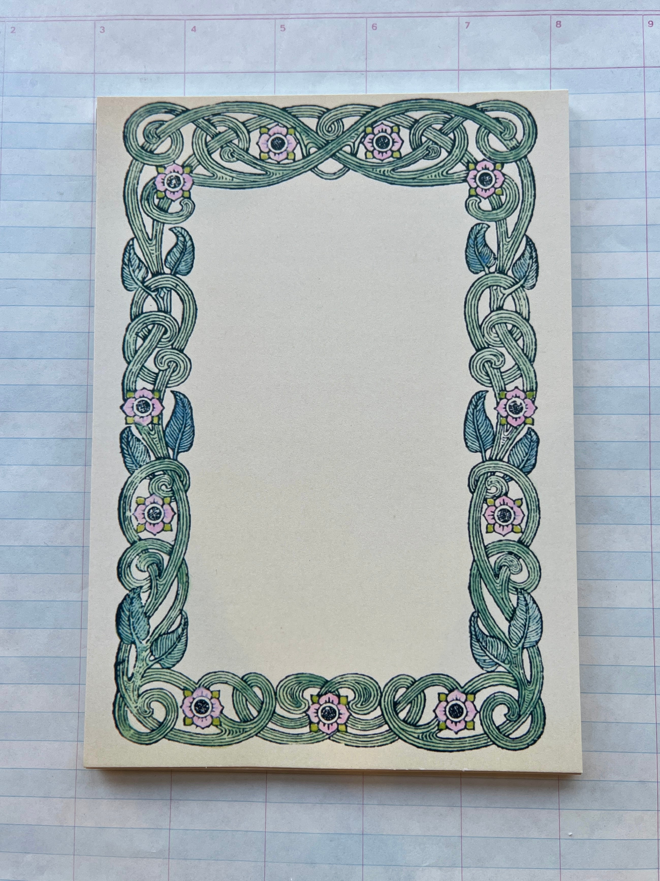Nouveau Floral Frames Stationery Set - PARCEL