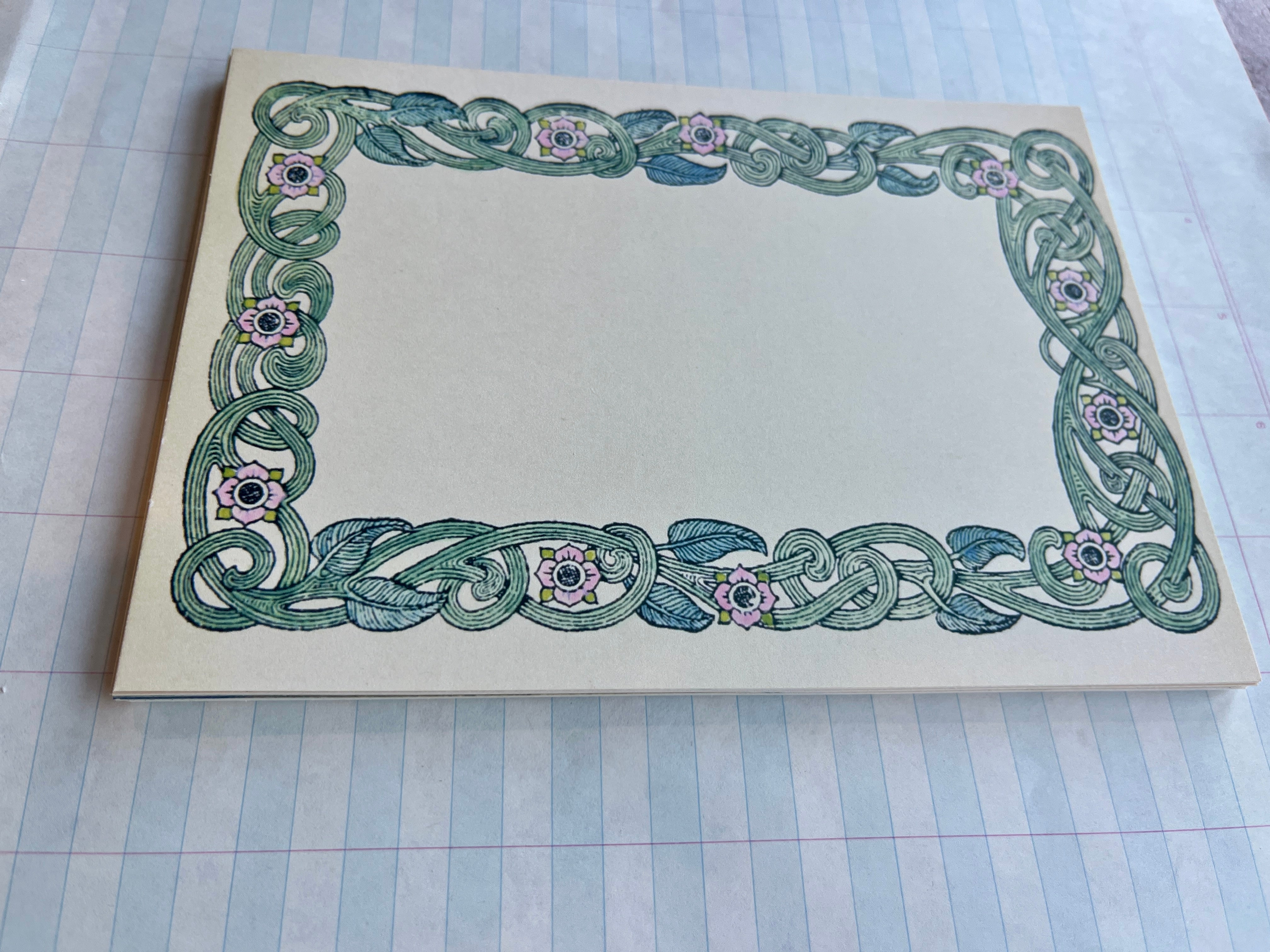 Nouveau Floral Frames Stationery Set - PARCEL