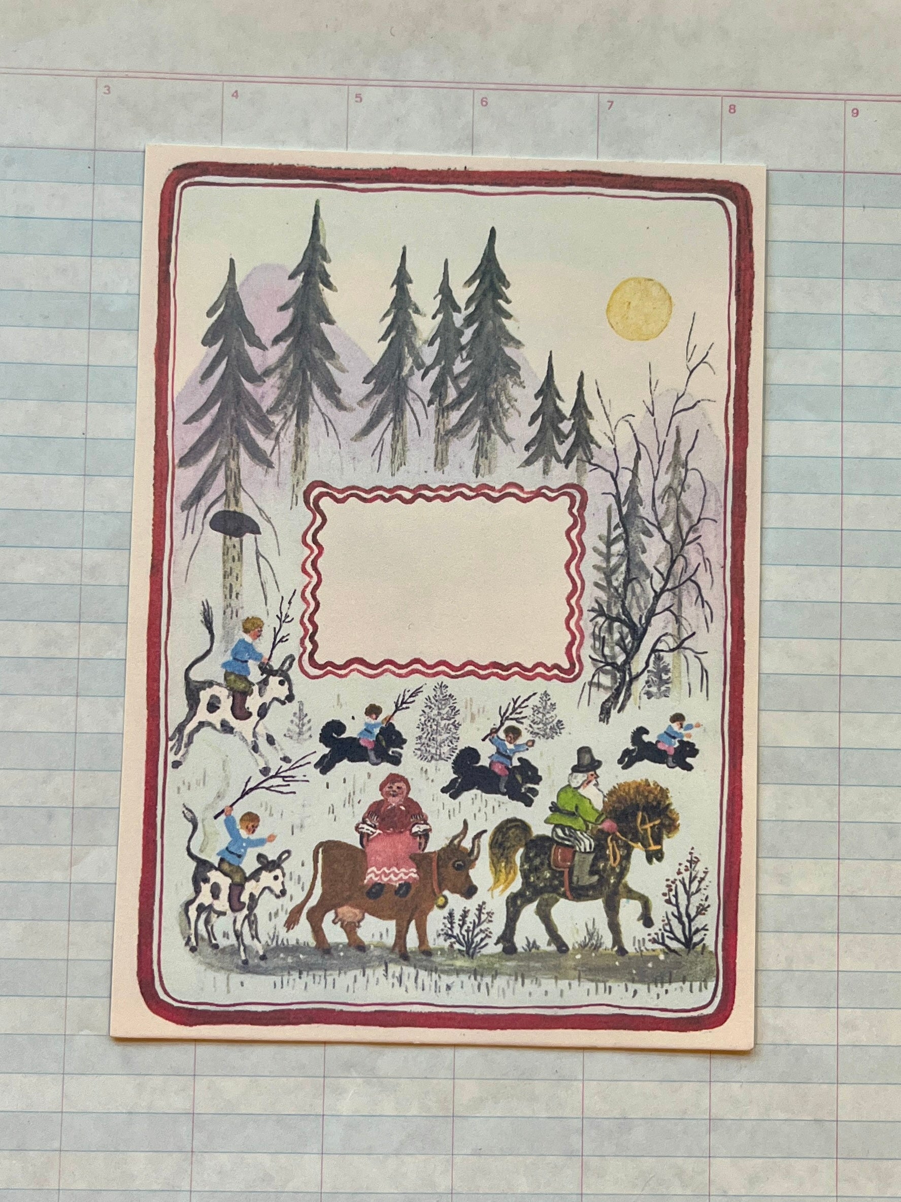 Folksy Forest Full Scene Stationery Set - PARCEL