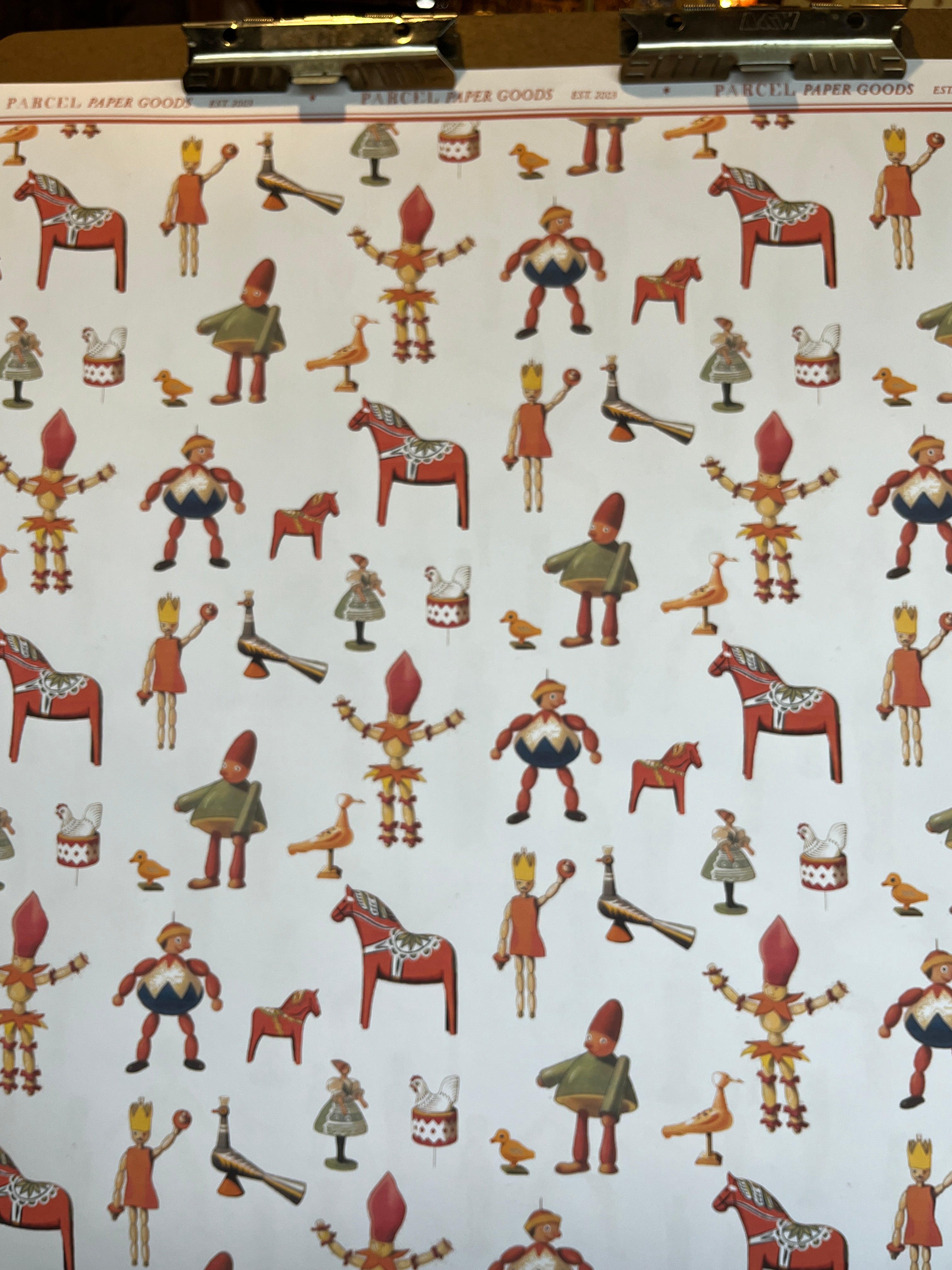 Parcel Artisan Wrapping Paper, Wooden Toys 2 - PARCEL