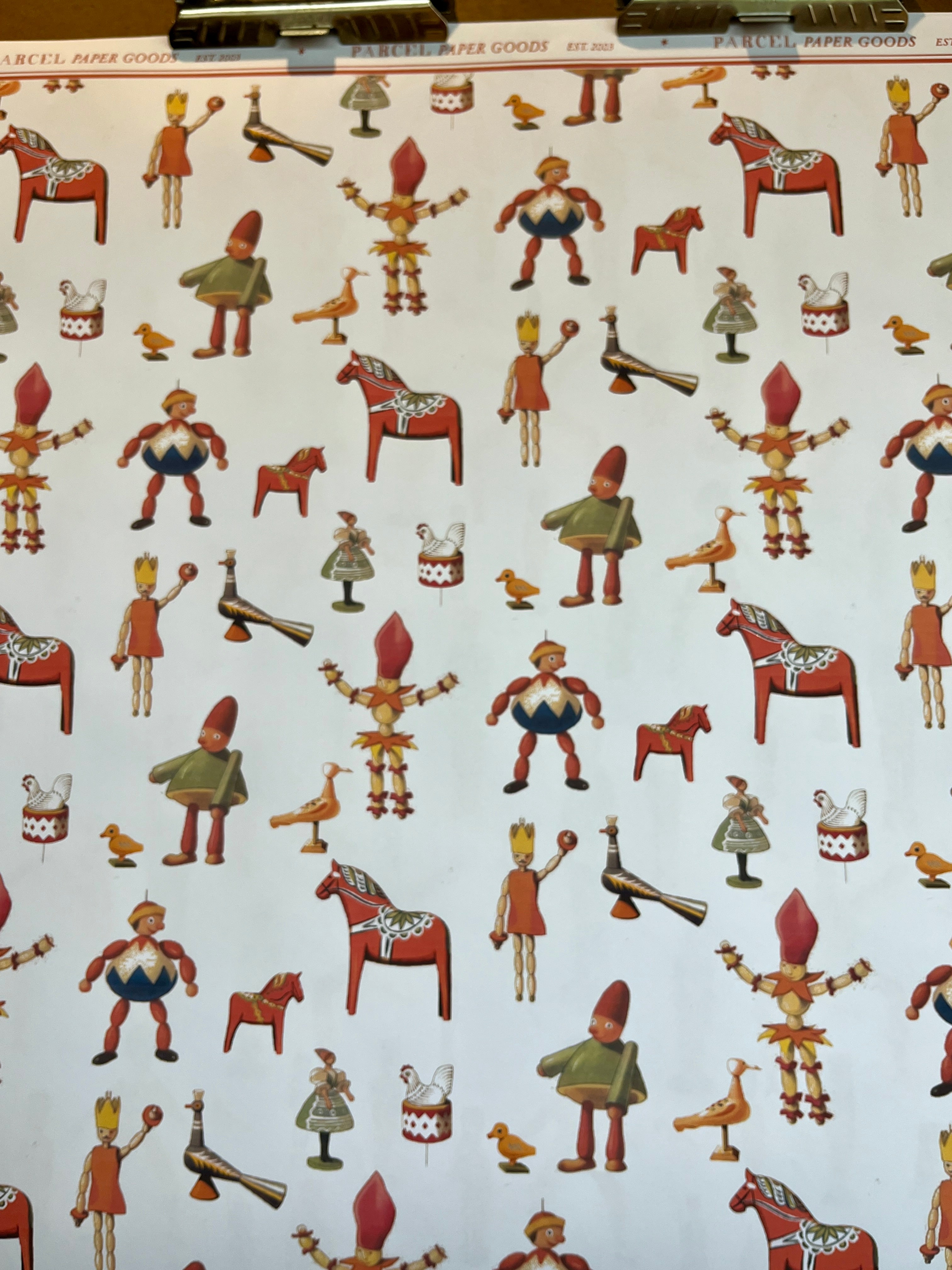 Parcel Artisan Wrapping Paper, Wooden Toys 2 - PARCEL