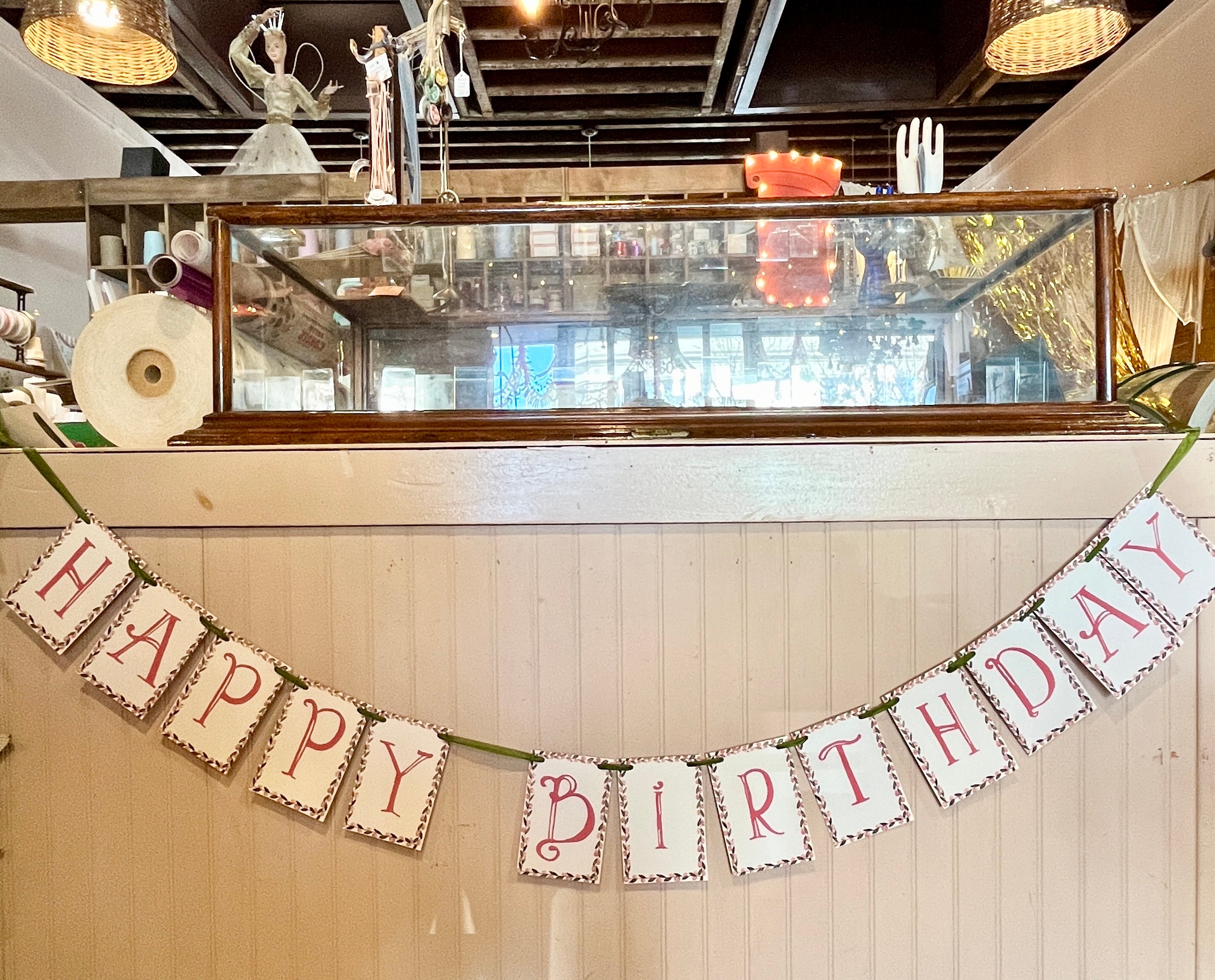 Happy Birthday Floral Banner - PARCEL