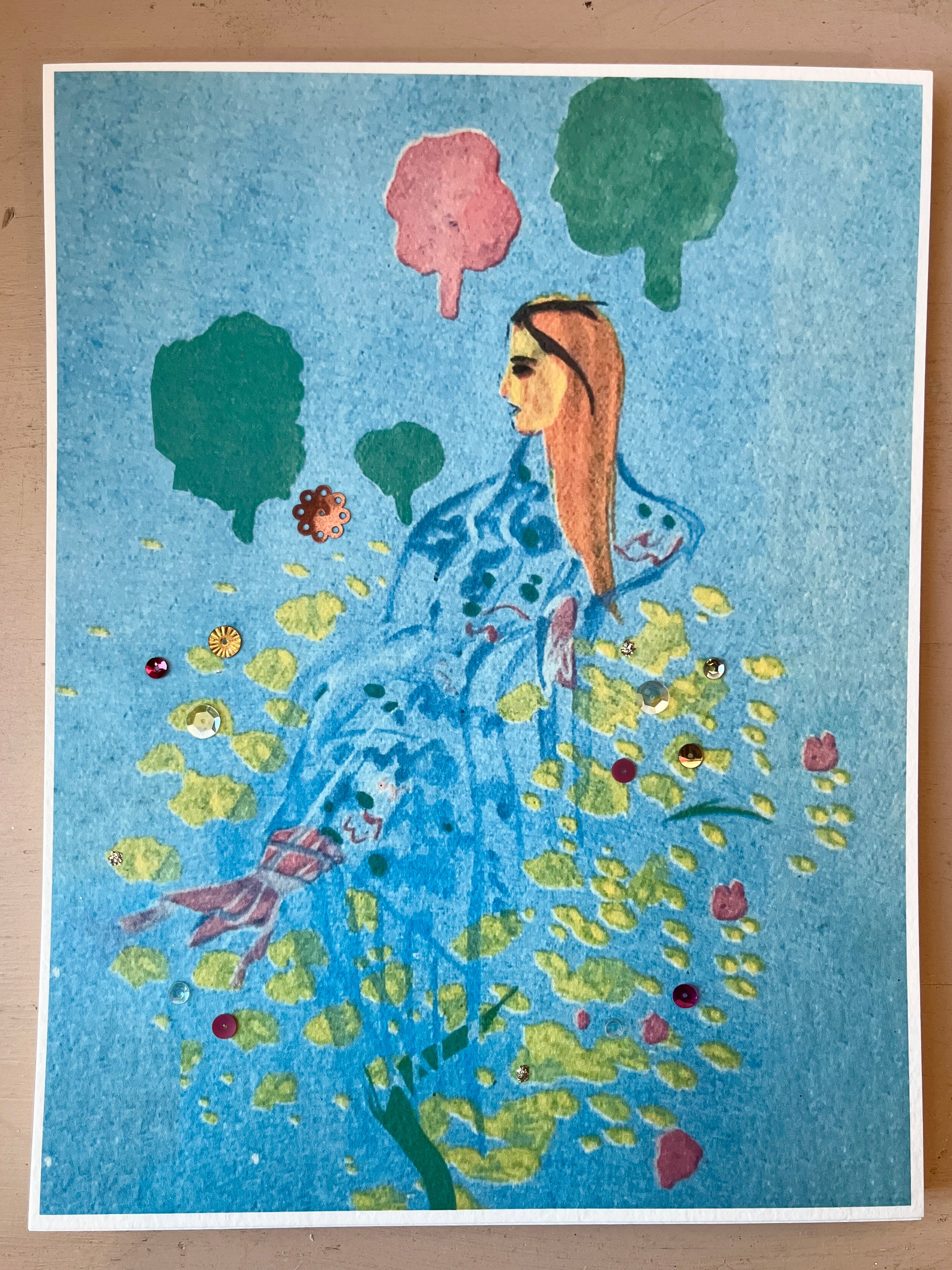 Embellished Vintage Fairytale Art Prints