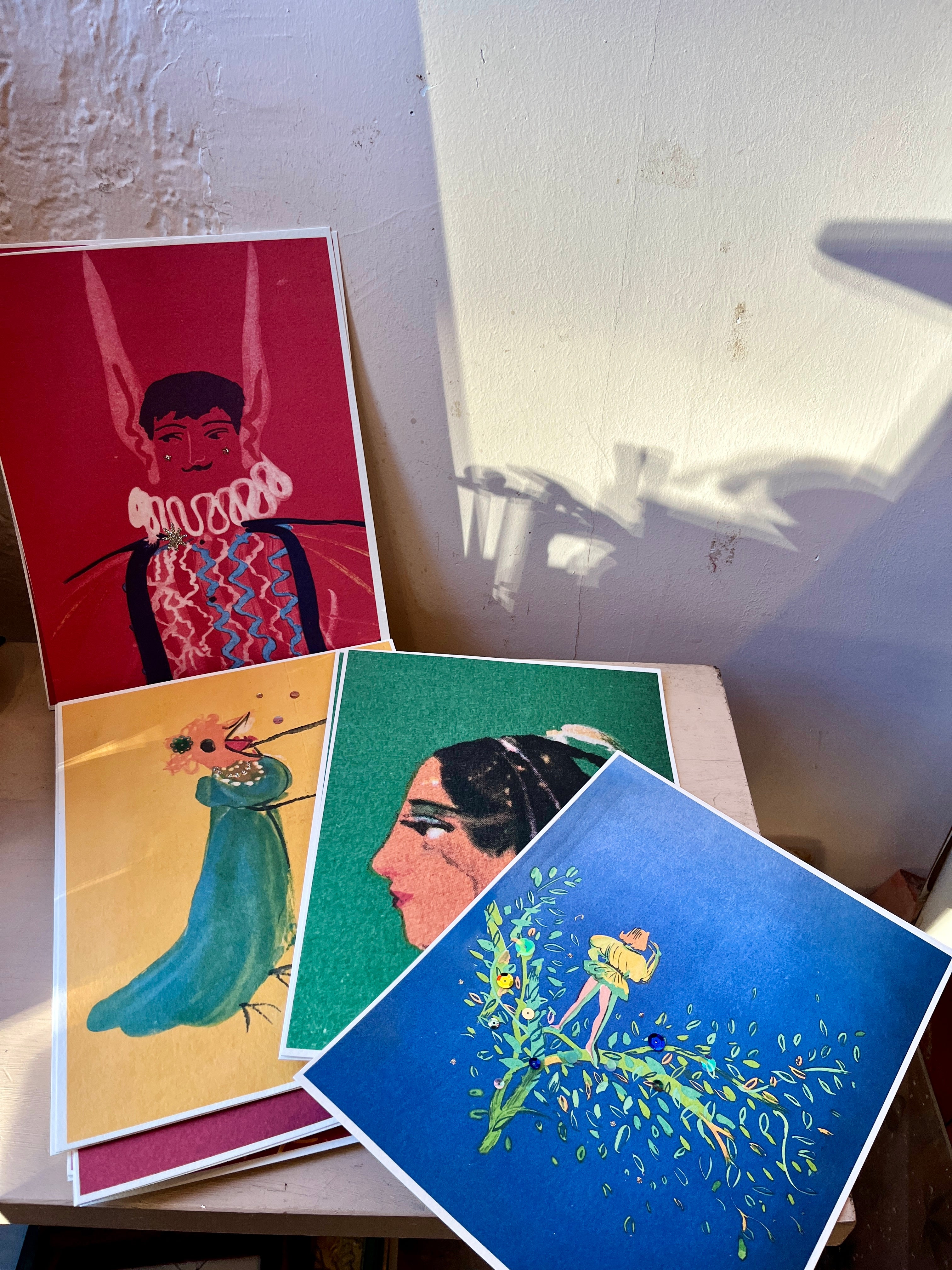 Embellished Vintage Fairytale Art Prints