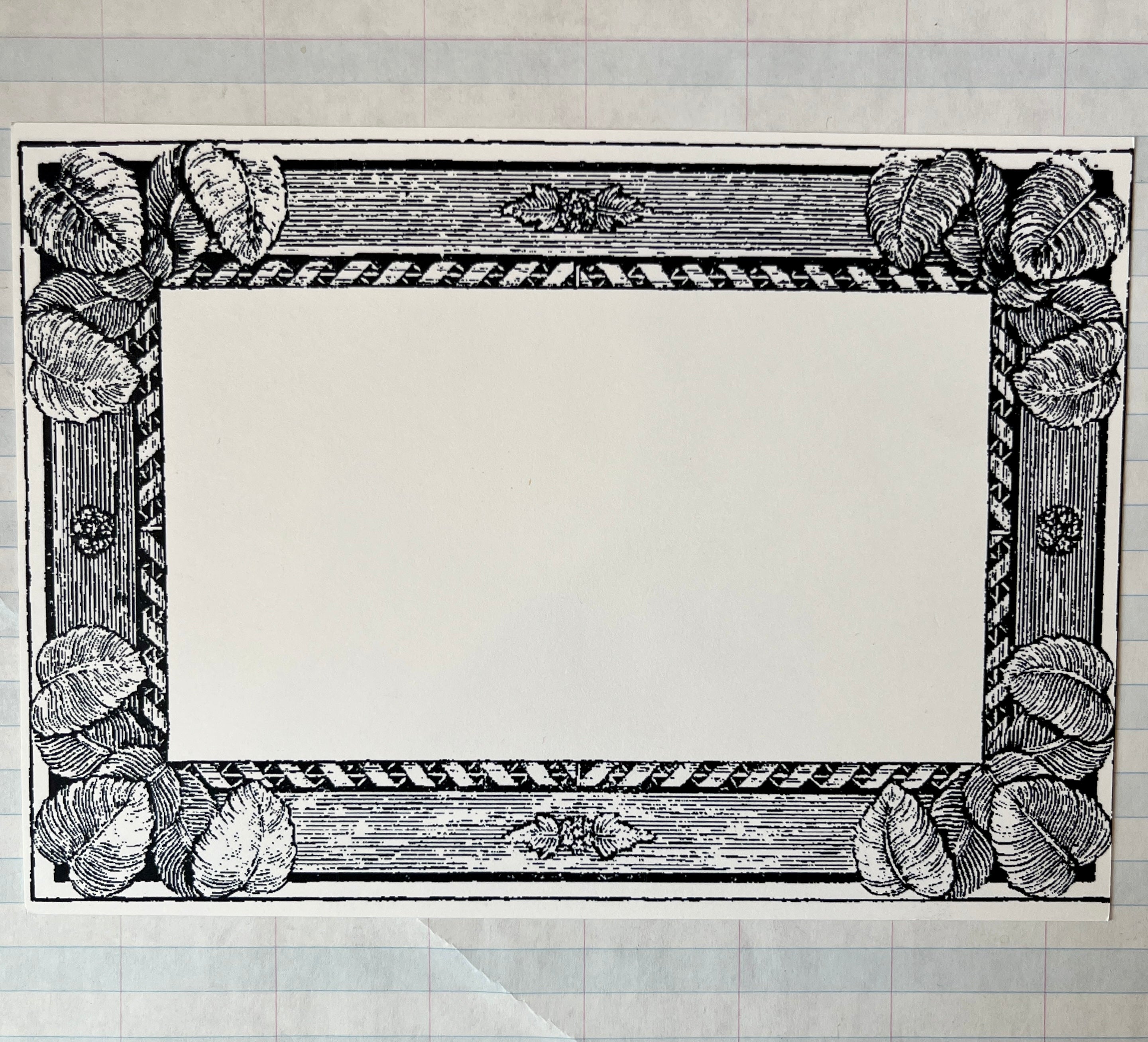 Printers Specimen Frames Stationery - PARCEL