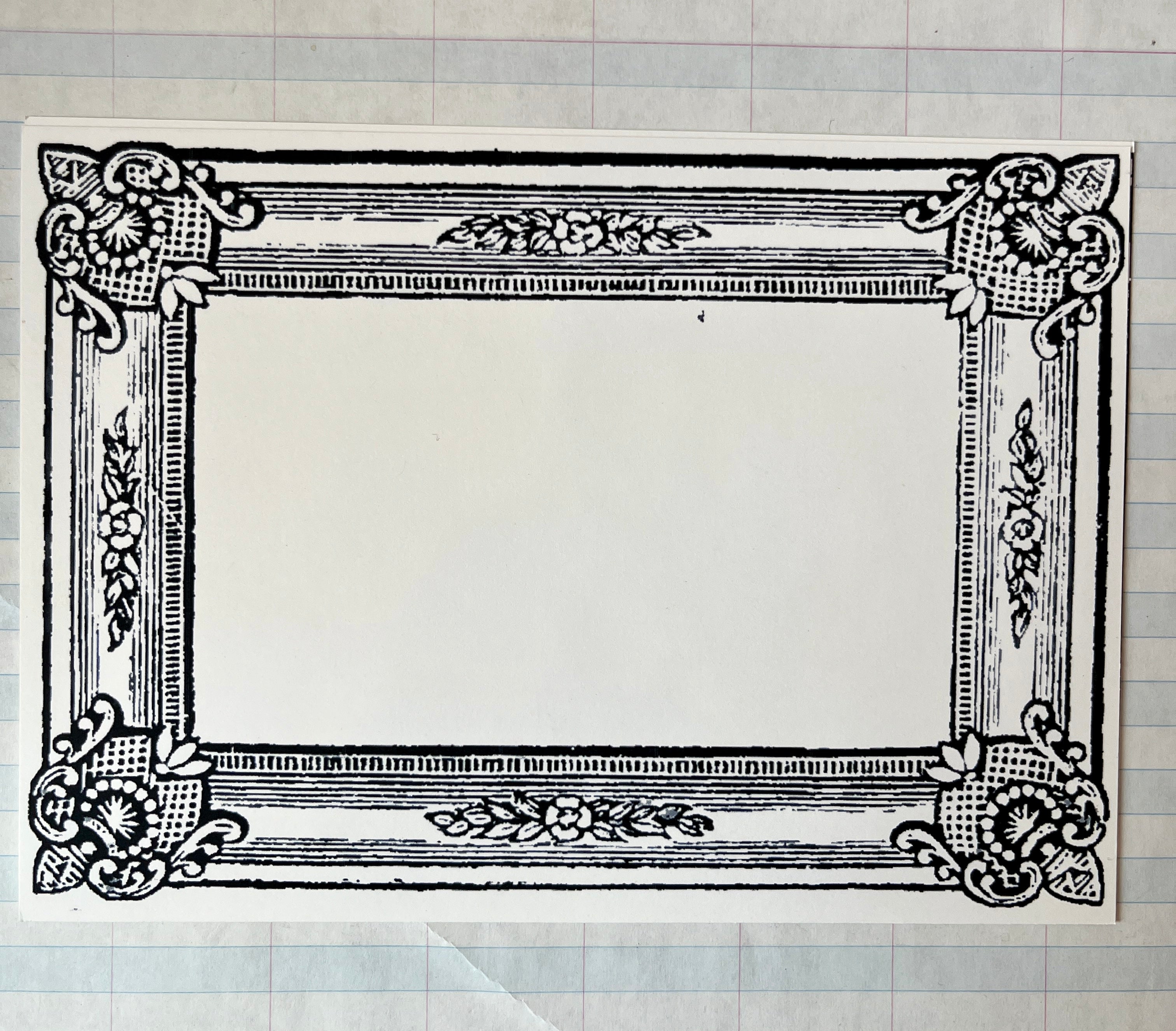 Printers Specimen Frames Stationery - PARCEL
