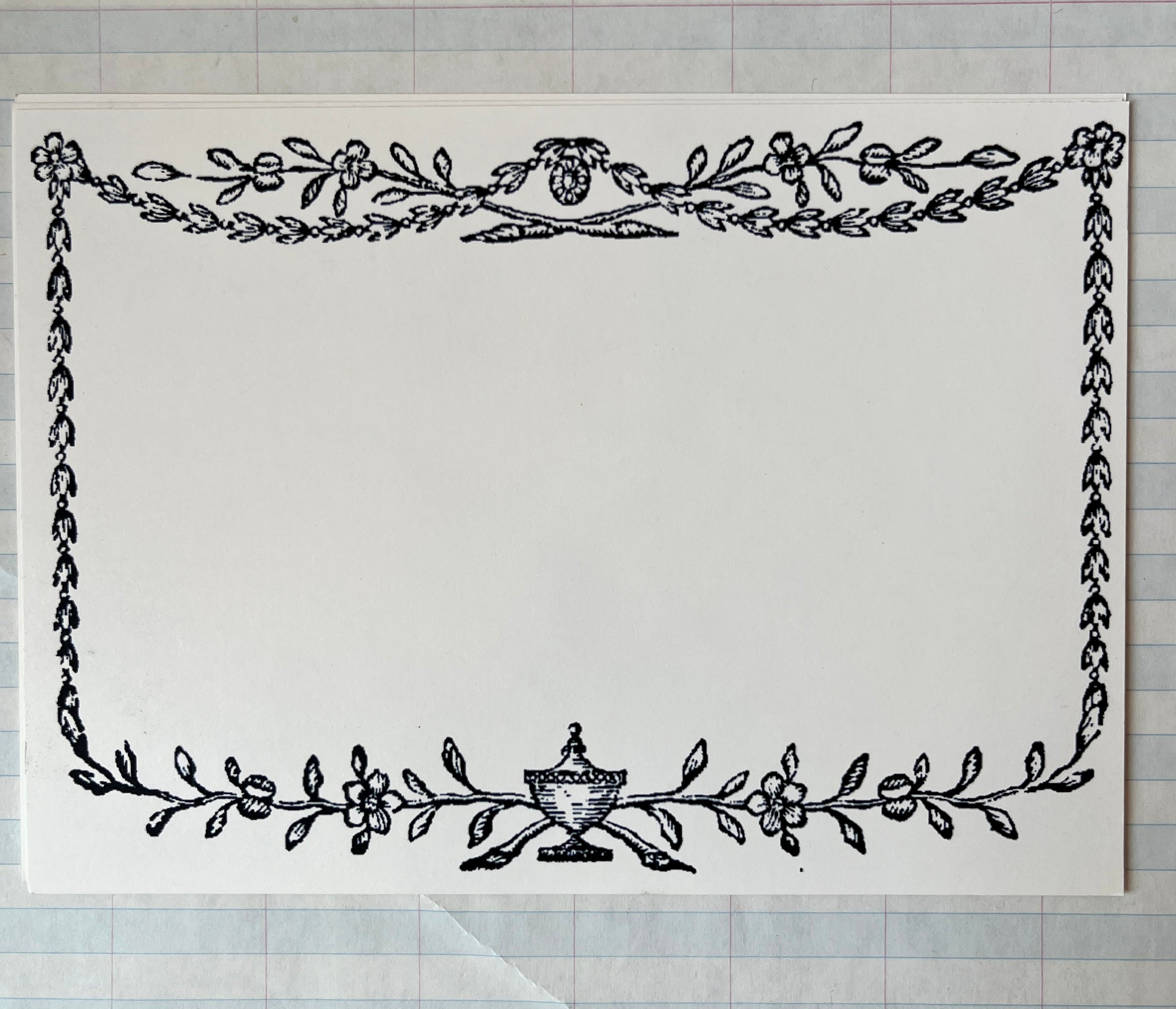 Printers Specimen Frames Stationery - PARCEL