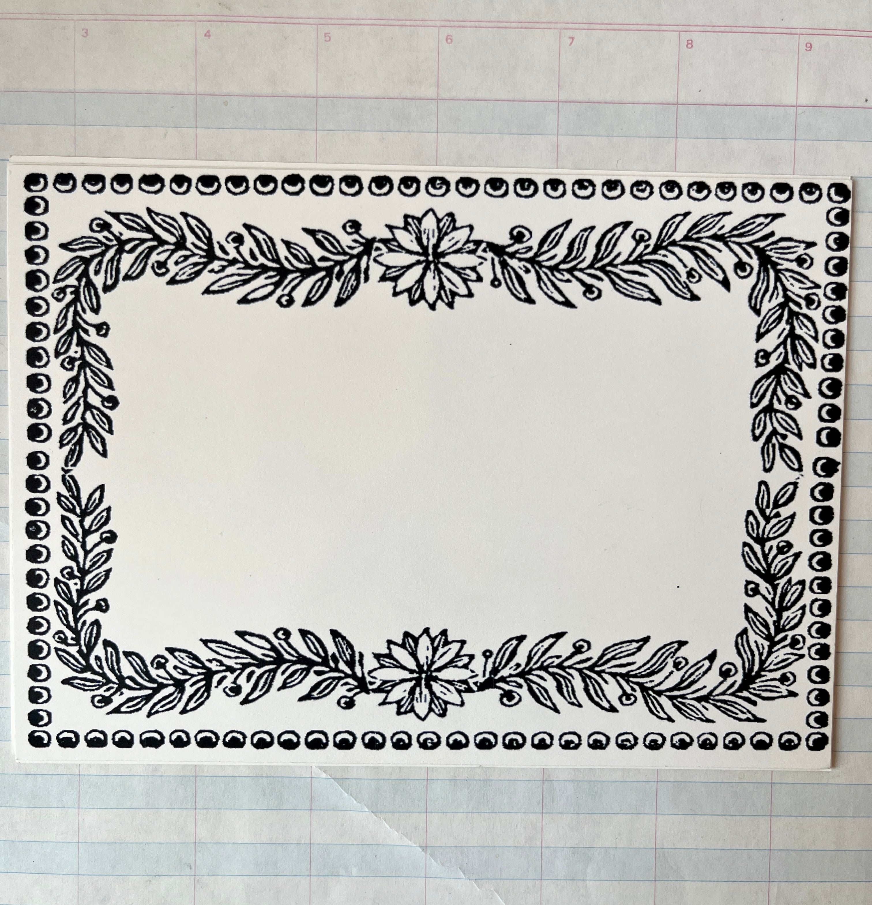 Printers Specimen Frames Stationery - PARCEL