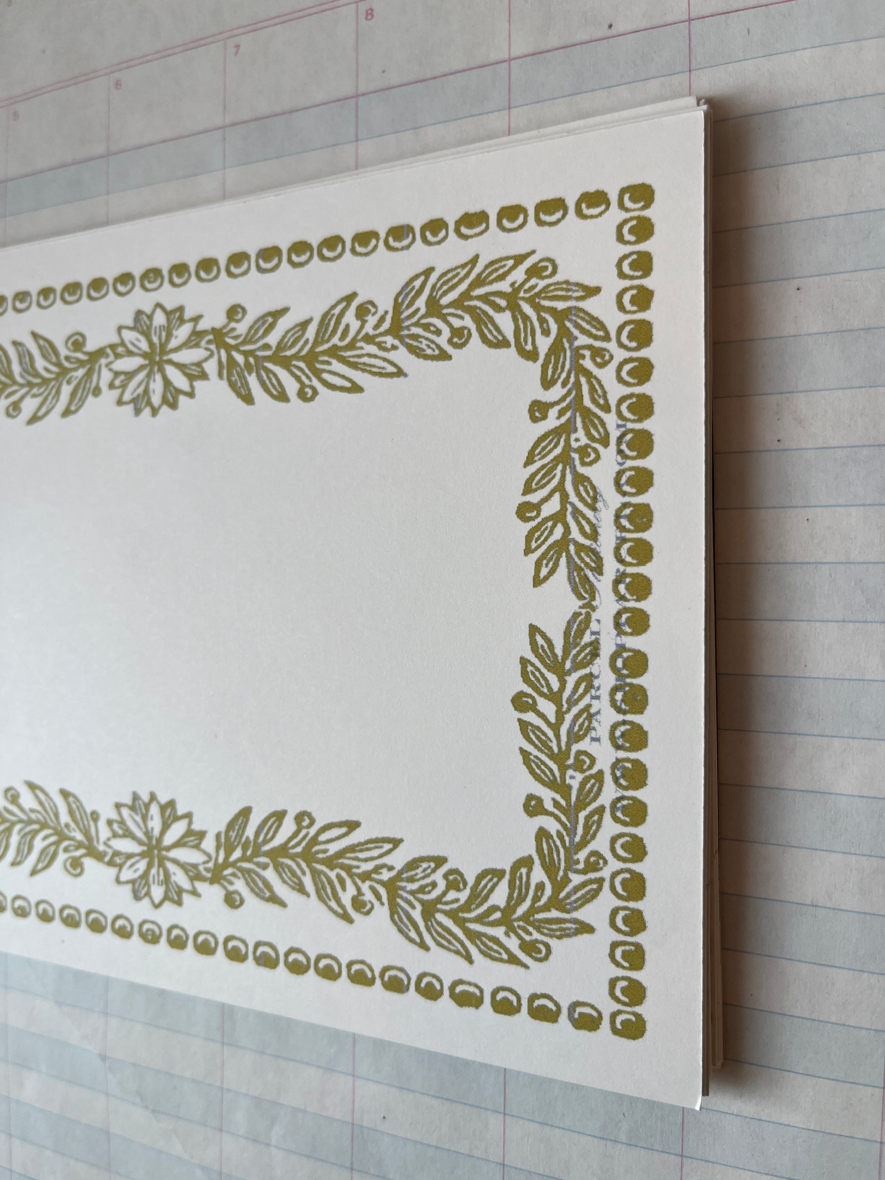 Printers Specimen Frames Stationery Gold