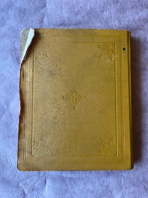 Pressed Flower Notebook from 1886