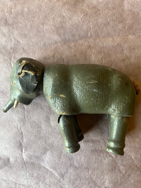 Antique Schoenhut Wooden Elephant Toy - PARCEL
