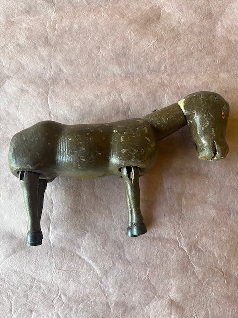 Antique Wooden Schoenhut Donkey - PARCEL