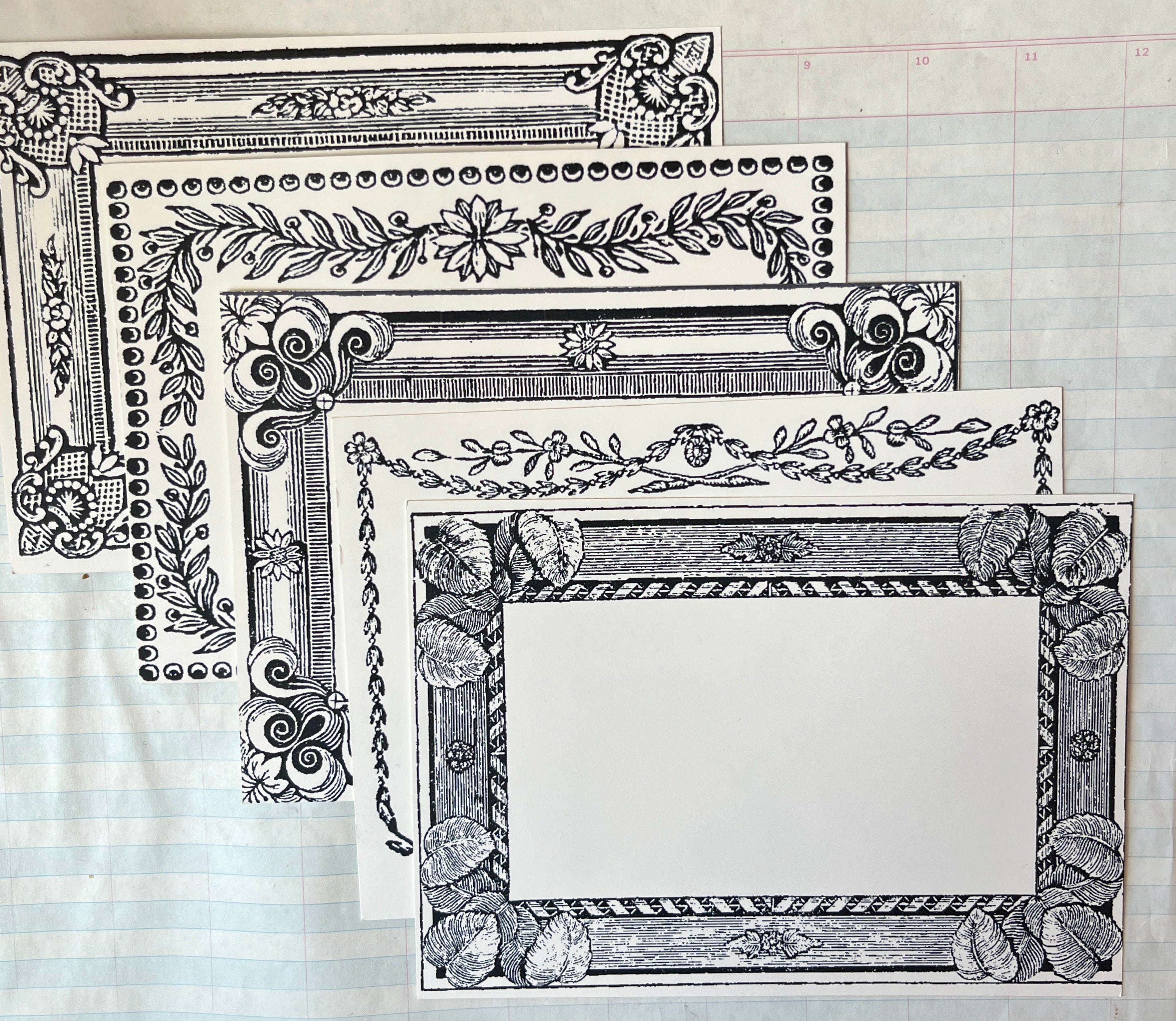 Printers Specimen Frames Stationery - PARCEL