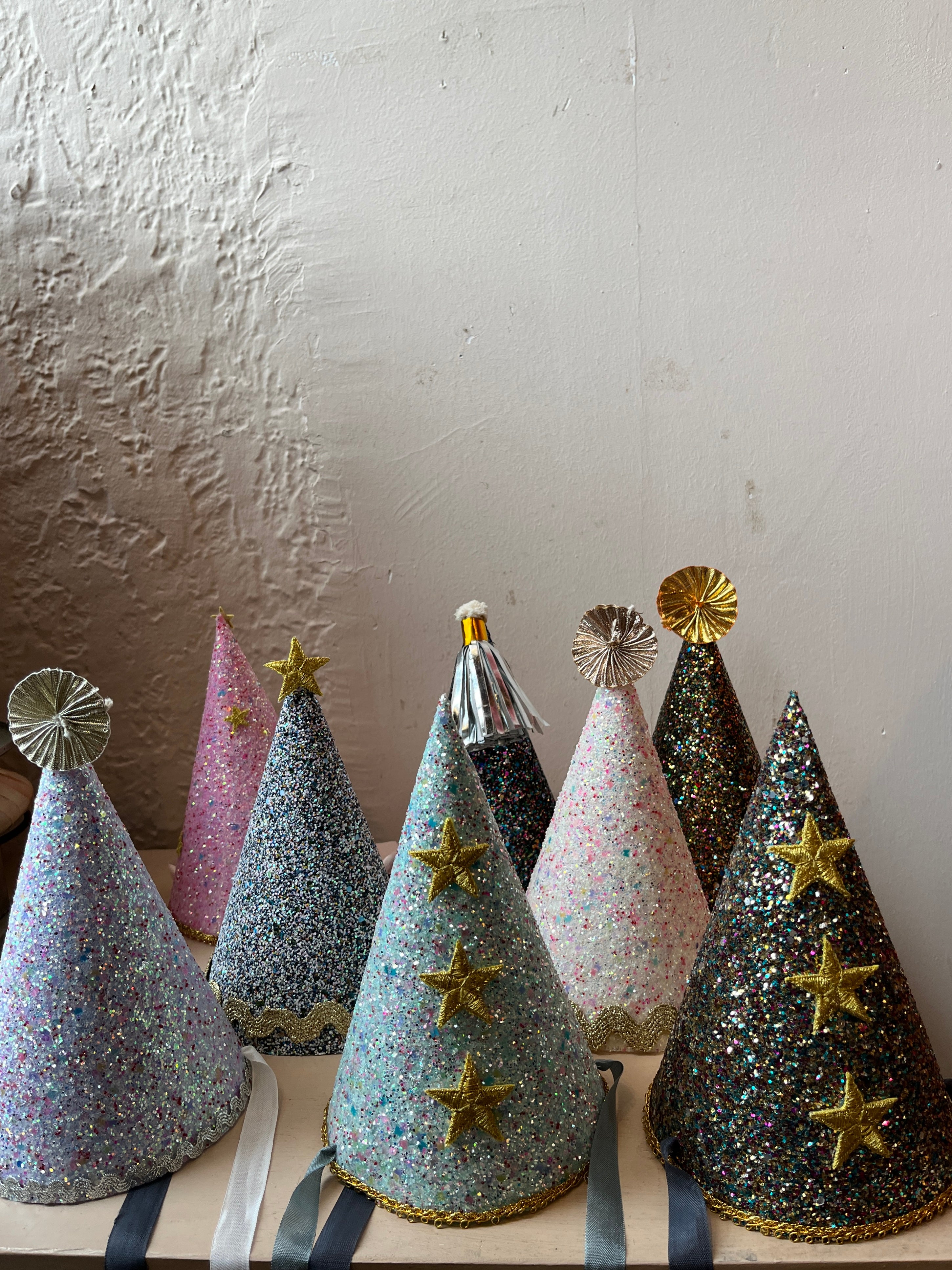 Glittery Party Hats - PARCEL